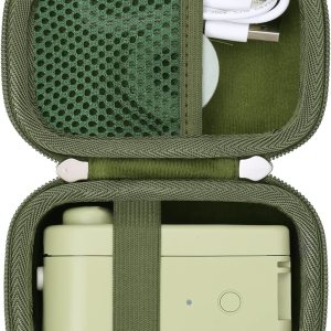 khanka Estuche rígido de viaje compatible con la máquina etiquetadora MakeID, solo funda (verde) khanka Estuche rígido de viaje compatible con la máquina etiquetadora MakeID, solo funda (verde)