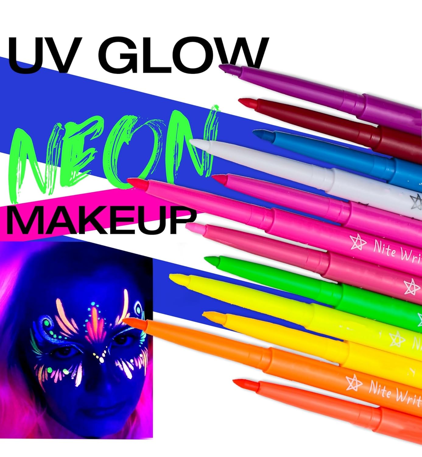 MAEPEOR Delineador de ojos de 12 colores mate, resistente al agua y a las manchas, maquillaje de ojos para uso diario y Halloween Navidad (juego 03)