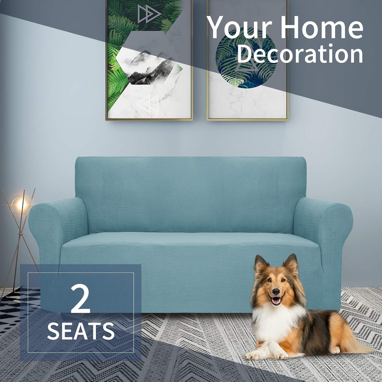 JIVINER – Fundas de sofá de alta elasticidad para sillón de 3 plazas, fundas de sofá elásticas de jacquard de 1 pieza, fundas para sofá