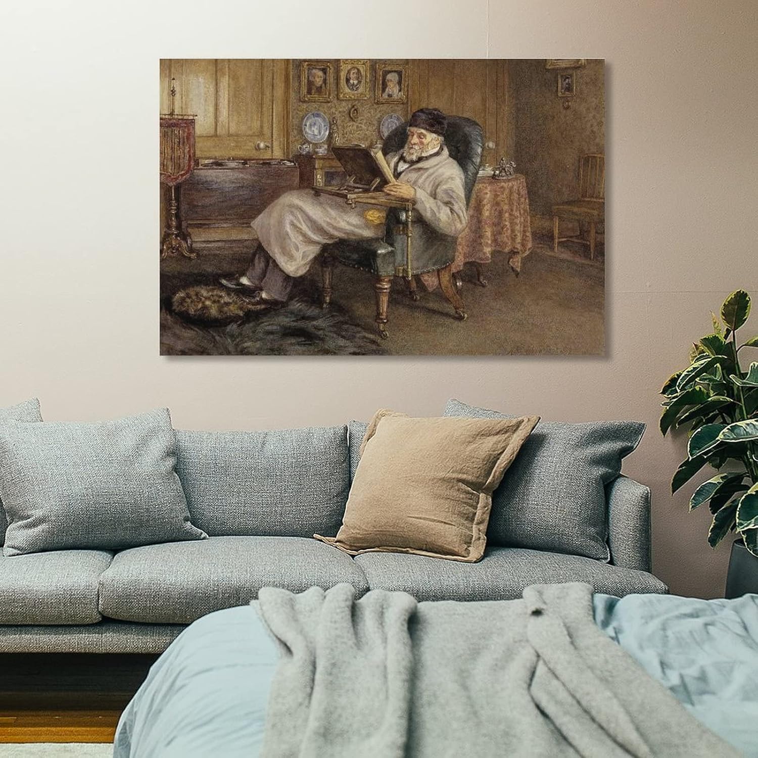 Helen Allingham – Thomas Carlyle, 1795-1881. Póster de historiador y ensayista, pintura decorativa, lienzo, arte de pared, póster de sala de estar,