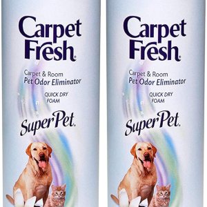 Carpet Fresh Refrescante de espuma sin vacío, Super Pet 10.50 oz (paquete de 2) Carpet Fresh Refrescante de espuma sin vacío, Super Pet 10.50 oz (paquete de 2)