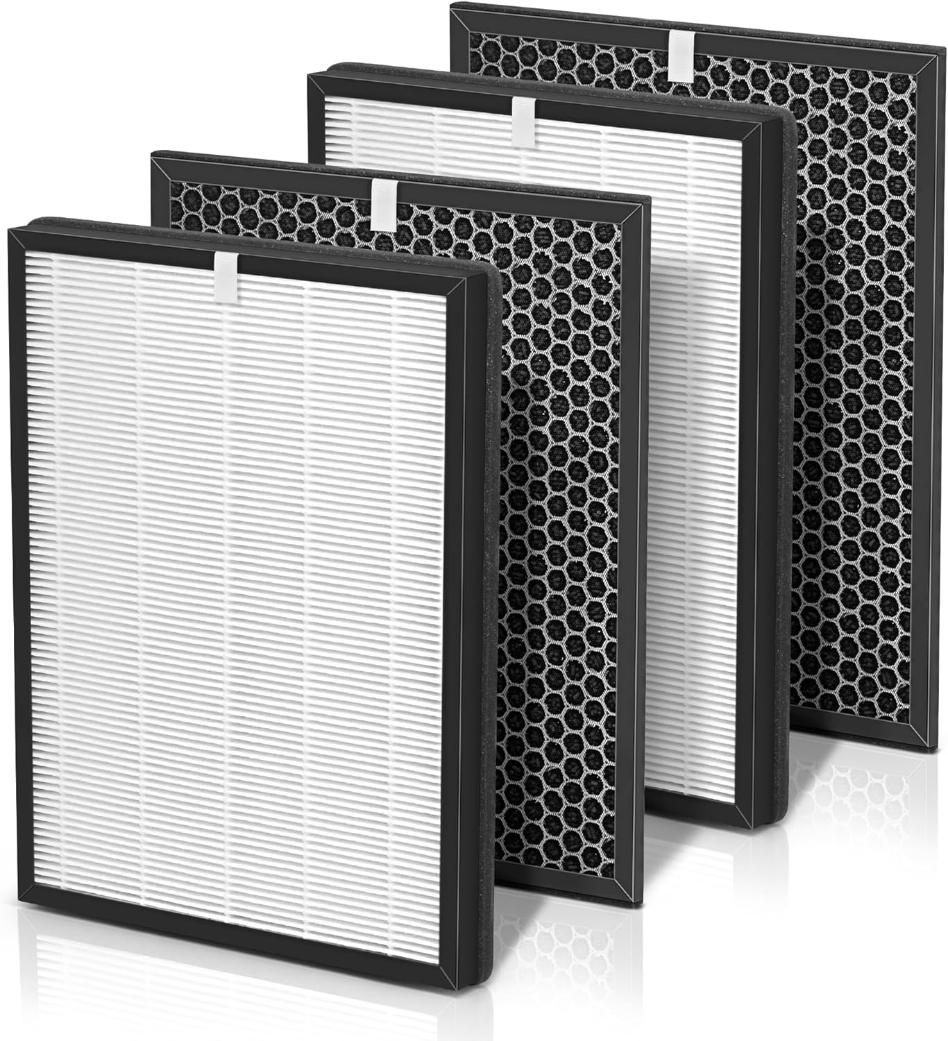 2 juegos Juego de filtros de repuesto FY1410 compatible con purificadores Philips FY1410 HEPA filtro de repuesto modelo FY1413, AC1215121312121216,