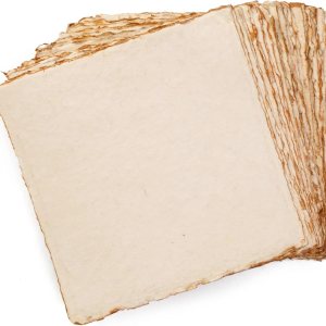 Papel de acuarela vintage grueso hecho a mano con borde deckle – 8 x 8 pulgadas – 300 GSM, papel mixto texturizado de prensa en frío envejecido de Papel de acuarela vintage grueso hecho a mano con borde deckle – 8 x 8 pulgadas – 300 GSM, papel mixto texturizado de prensa en frío envejecido de