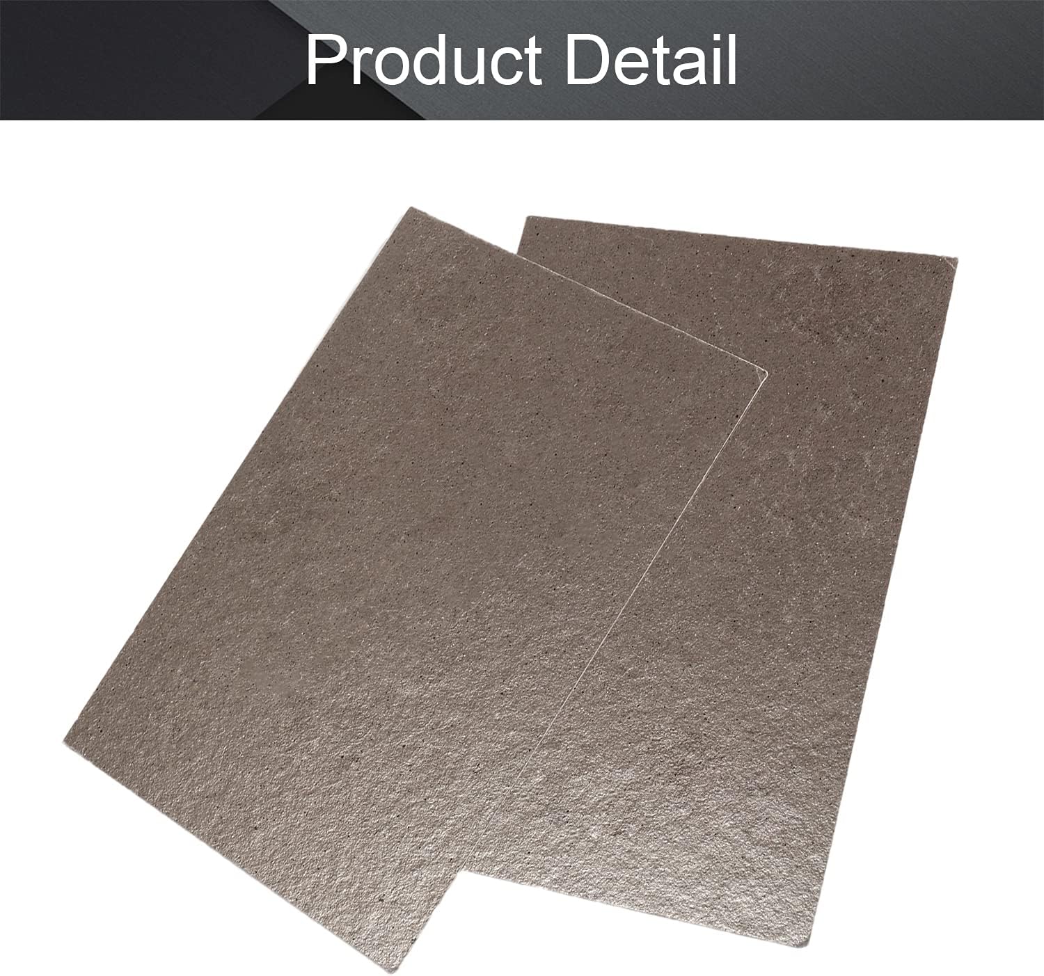 Fielect 2 piezas de cubierta de guía de ondas de microondas, 7.9 in x 11.8 in x 0.016 in, hojas de placas de mica para microondas, parte de