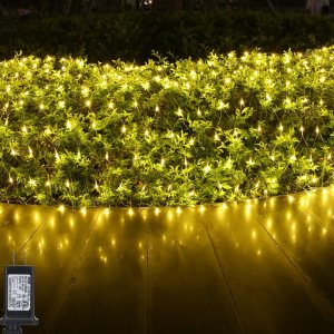 LED Christmas Net Lights Outdoor Decorative Lights, 6.6ftx3.3ft 160 LED Fairy Mesh Lights, 8 Modes Waterproof Connectable Plug In Christmas Lights LED Christmas Net Lights Outdoor Decorative Lights, 6.6ftx3.3ft 160 LED Fairy Mesh Lights, 8 Modes Waterproof Connectable Plug In Christmas Lights