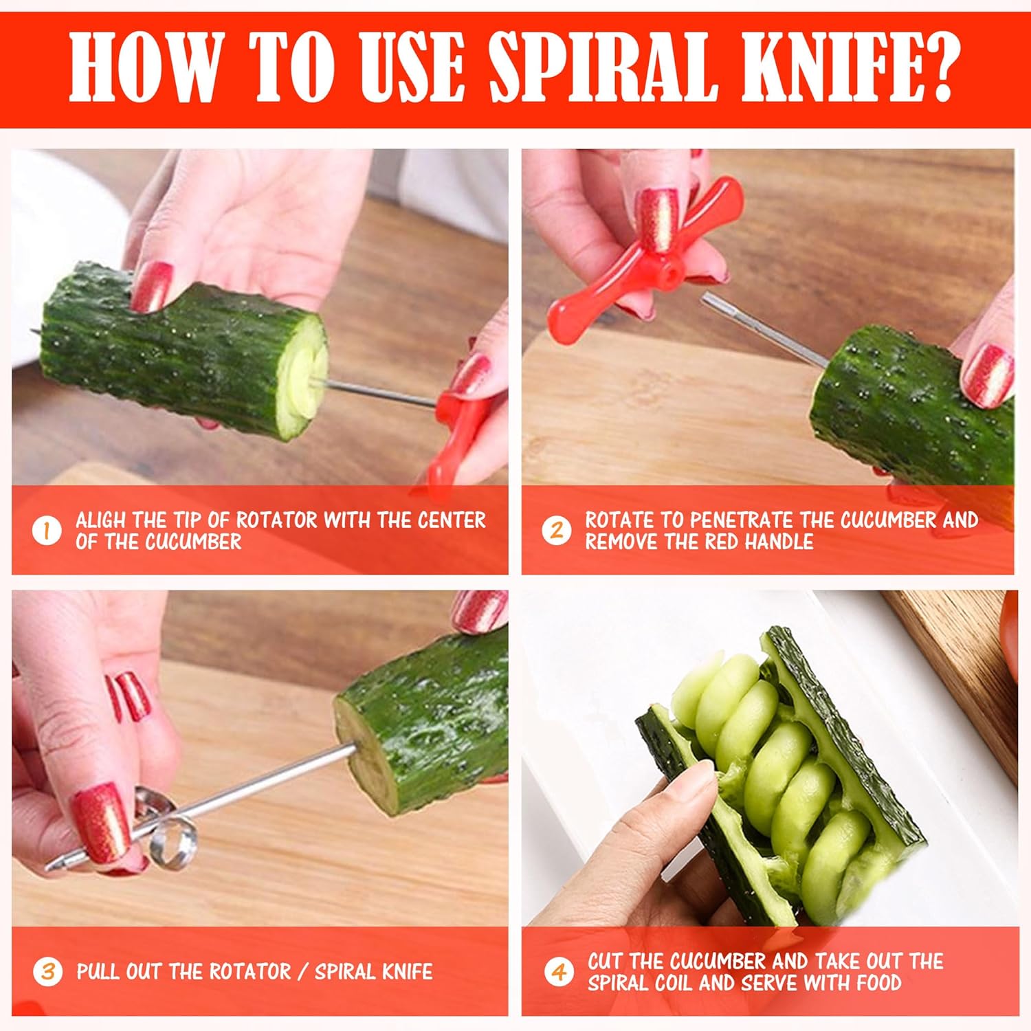 OXOX Dos Verduras Espiral Cuchillo Tallado Herramientas Plátano Pepino Ensalada Chopper Manual Espiral Tornillo Slicer Spiralizer