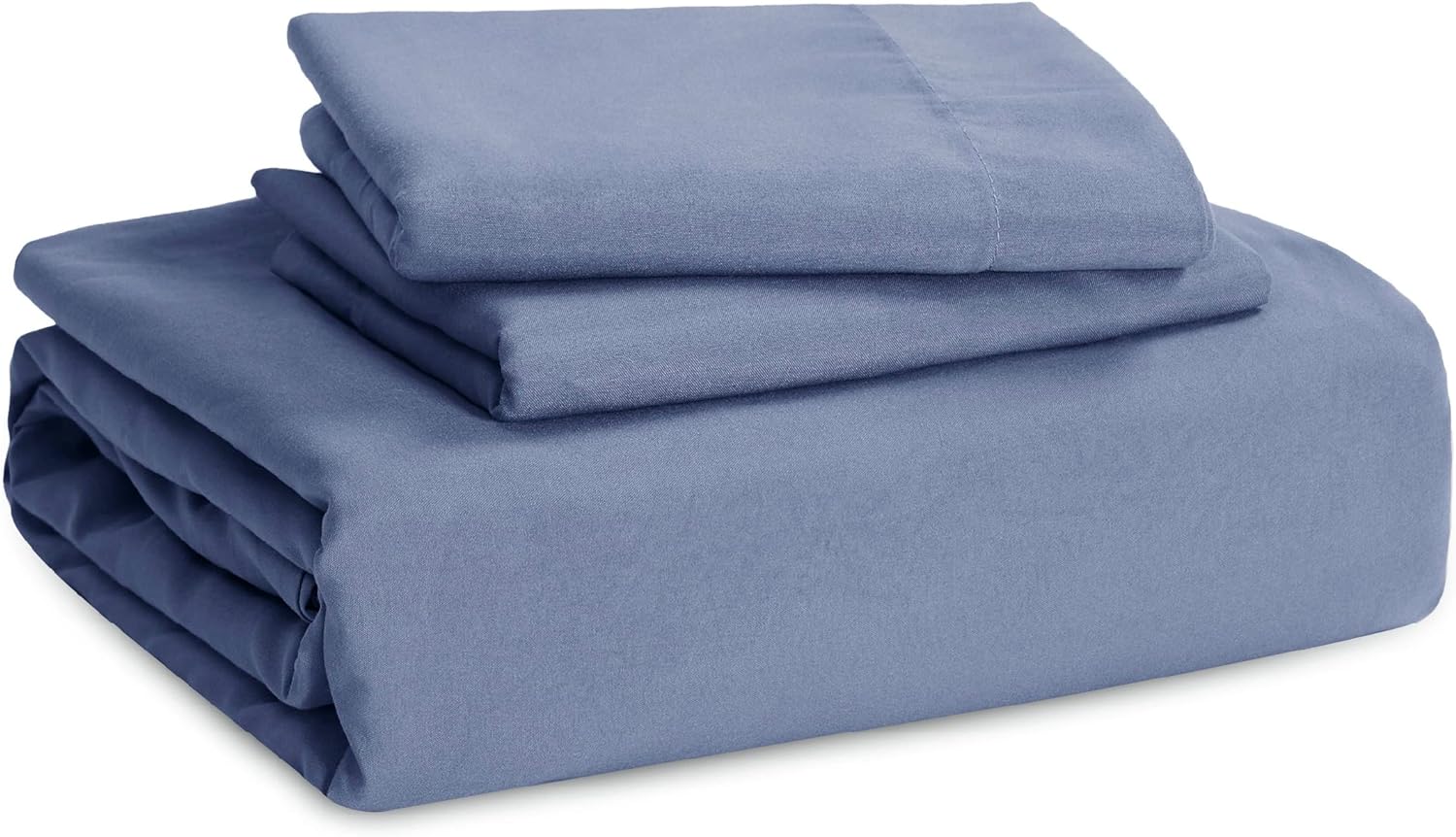 Funda de edredón de Bedsure color azul pizarra tamaño Queen suave y prelavada, 3 piezas, 1 funda de edredón de 90 x 90 pulgadas con cierre de