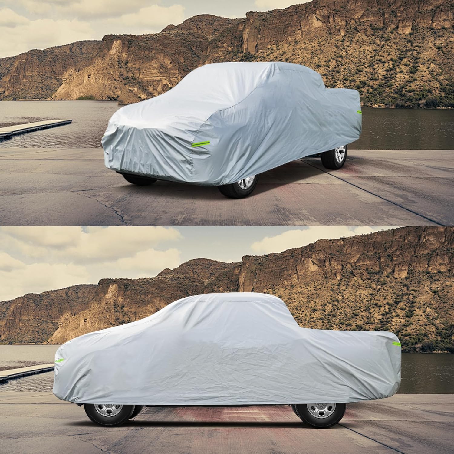 Funda para camioneta Toyota Tundra de 2021 a 2024 (Crew MaxDouble Cab), cubierta completa impermeable para todo tipo de clima, protección contra el