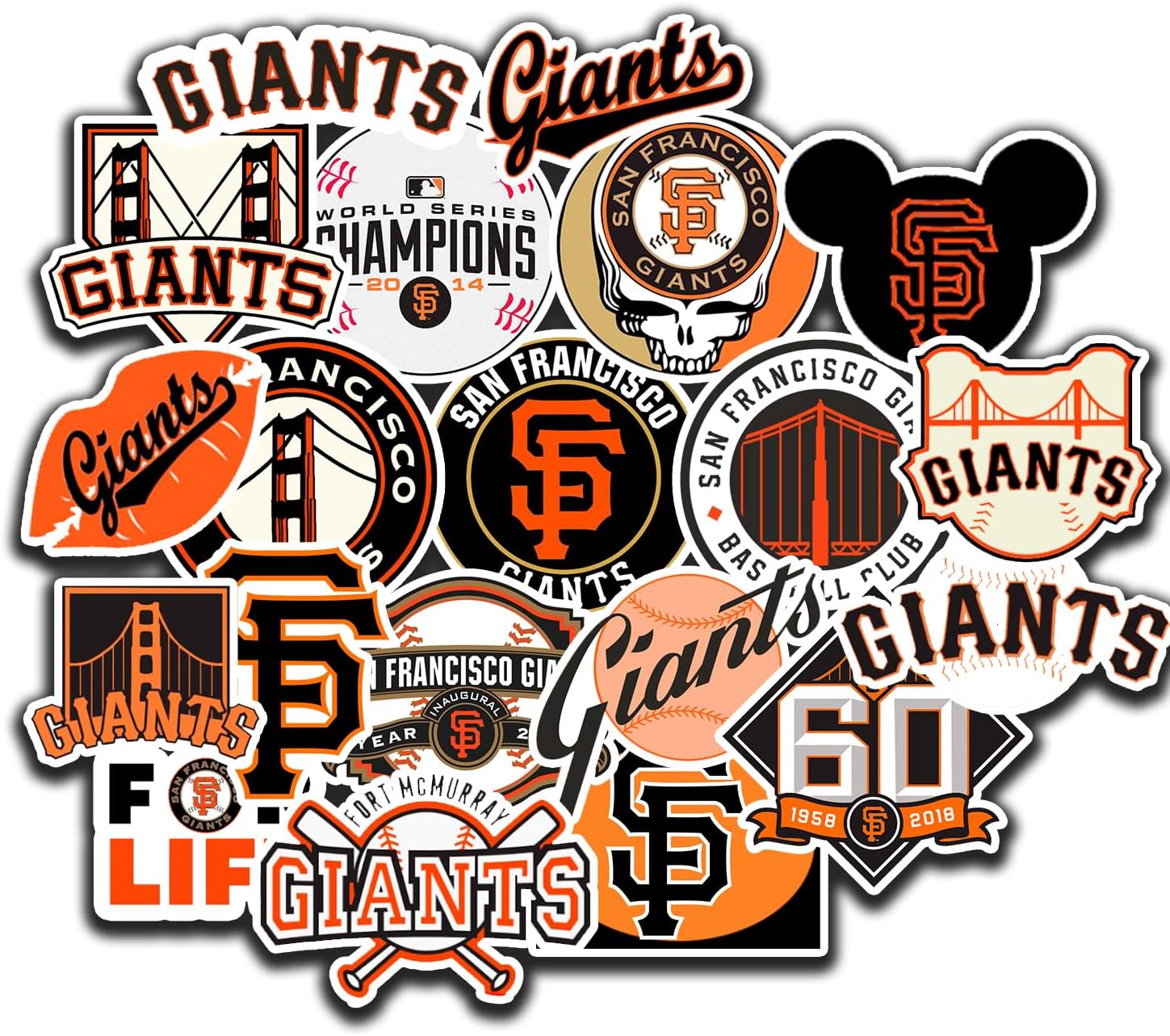 25 calcomanías de béisbol americano para botella de agua, laptop, bicicleta, computadora, motocicleta, funda de viaje, calcomanía decorativa para