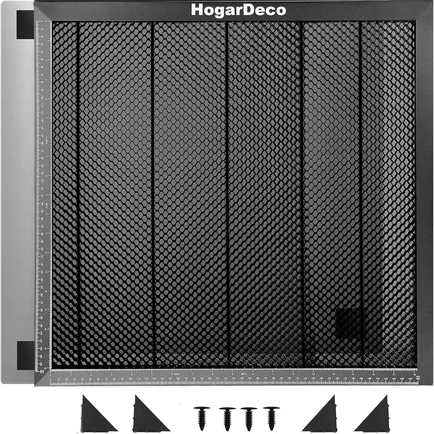 Cama láser de panal, mesa de trabajo de panal de abeja de 19.68 x 19.68 pulgadas para cortador láser y grabador, paneles de trabajo de panal para