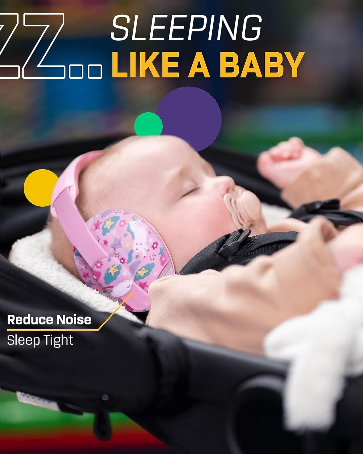 Vanderfields Auriculares con cancelación de ruido para bebés, niños pequeños, bebés de 3 meses a 2 años