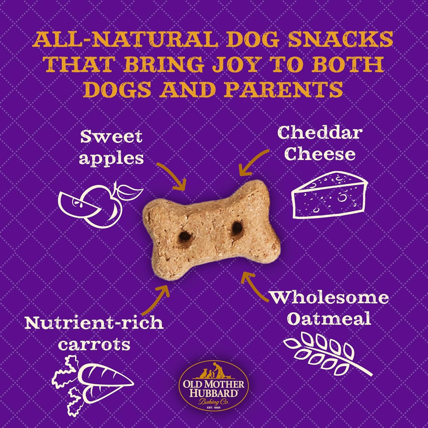 Clásicos premios naturales de perro Old Mother Hubbard Crunchy