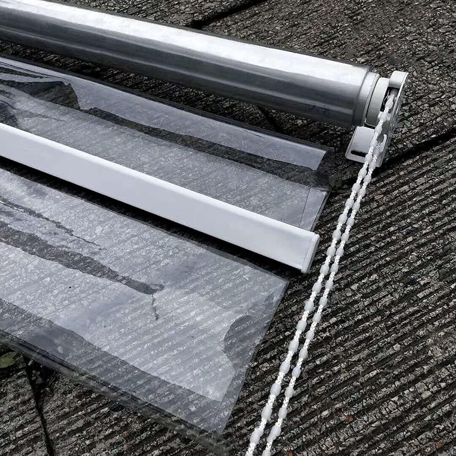 Persianas enrollables de PVC transparente para exteriores, cortinas de pantalla de división para balcón, pérgola de alta resistencia, persianas