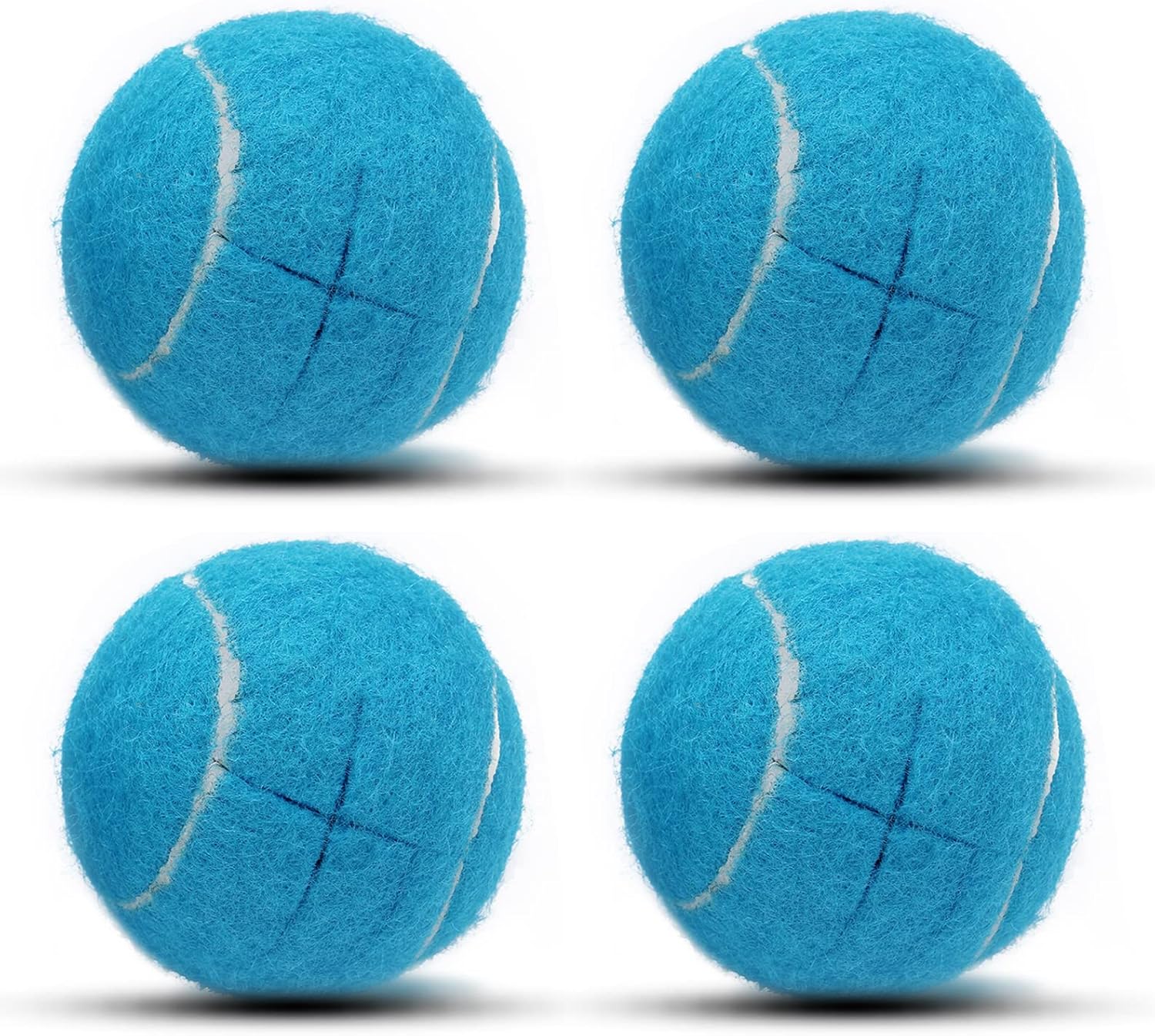 4 pelotas de tenis precortadas para patas de muebles, protección del suelo, almohadillas de fieltro resistentes y duraderas