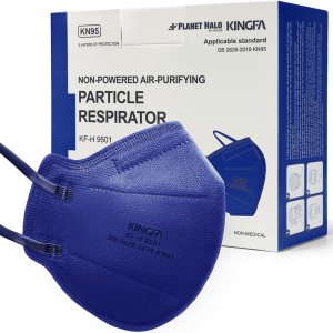 Kingfa Color KN95 – Paquete de 10 mascarillas color azul marino de 2 generación, grandes capas protectoras de 5 capas, máscara facial KN95 unisex Kingfa Color KN95 – Paquete de 10 mascarillas color azul marino de 2 generación, grandes capas protectoras de 5 capas, máscara facial KN95 unisex