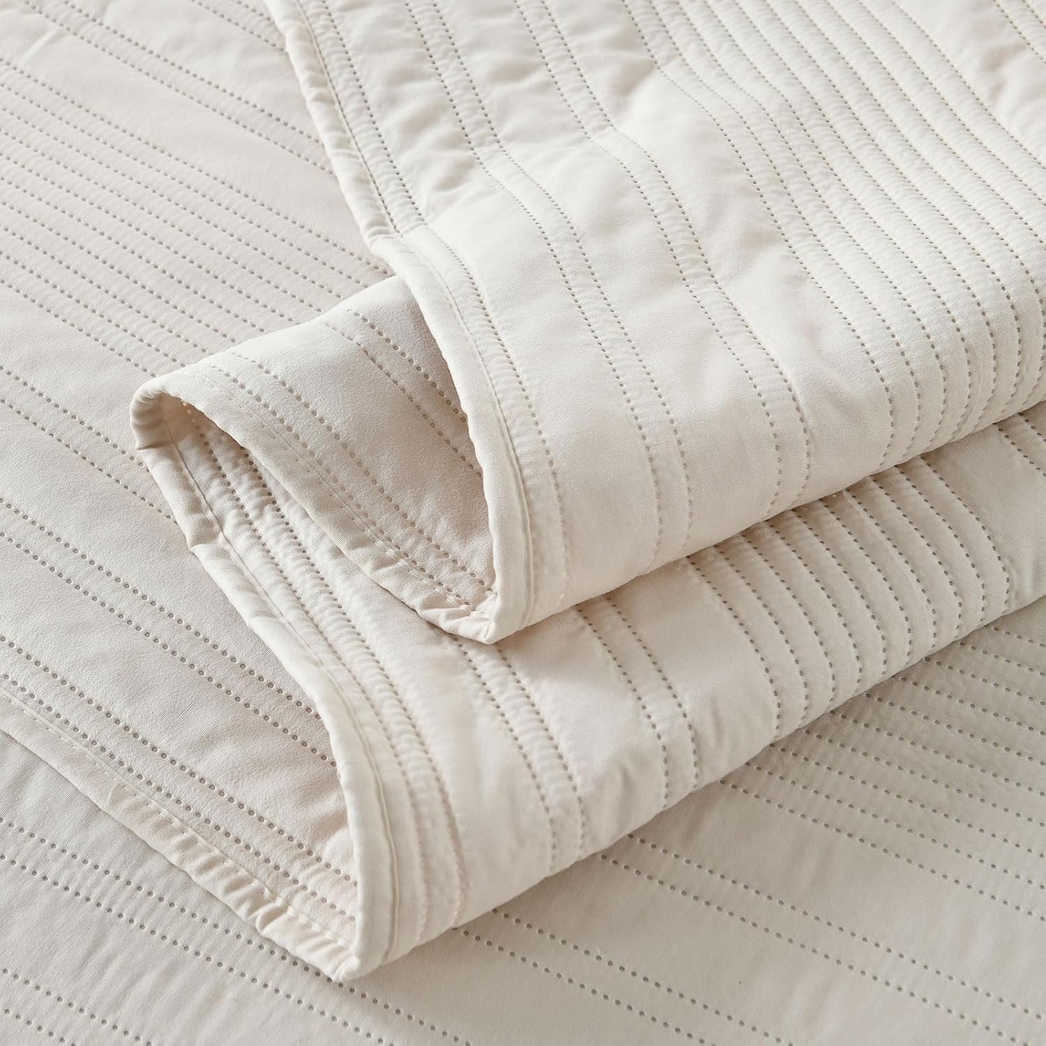 Boryard Juego de edredones de tamaño Queen  Juego de colcha ligera y suave a rayas de tamaño matrimonial (90 x 90 pulgadas) con 2 fundas de almohada