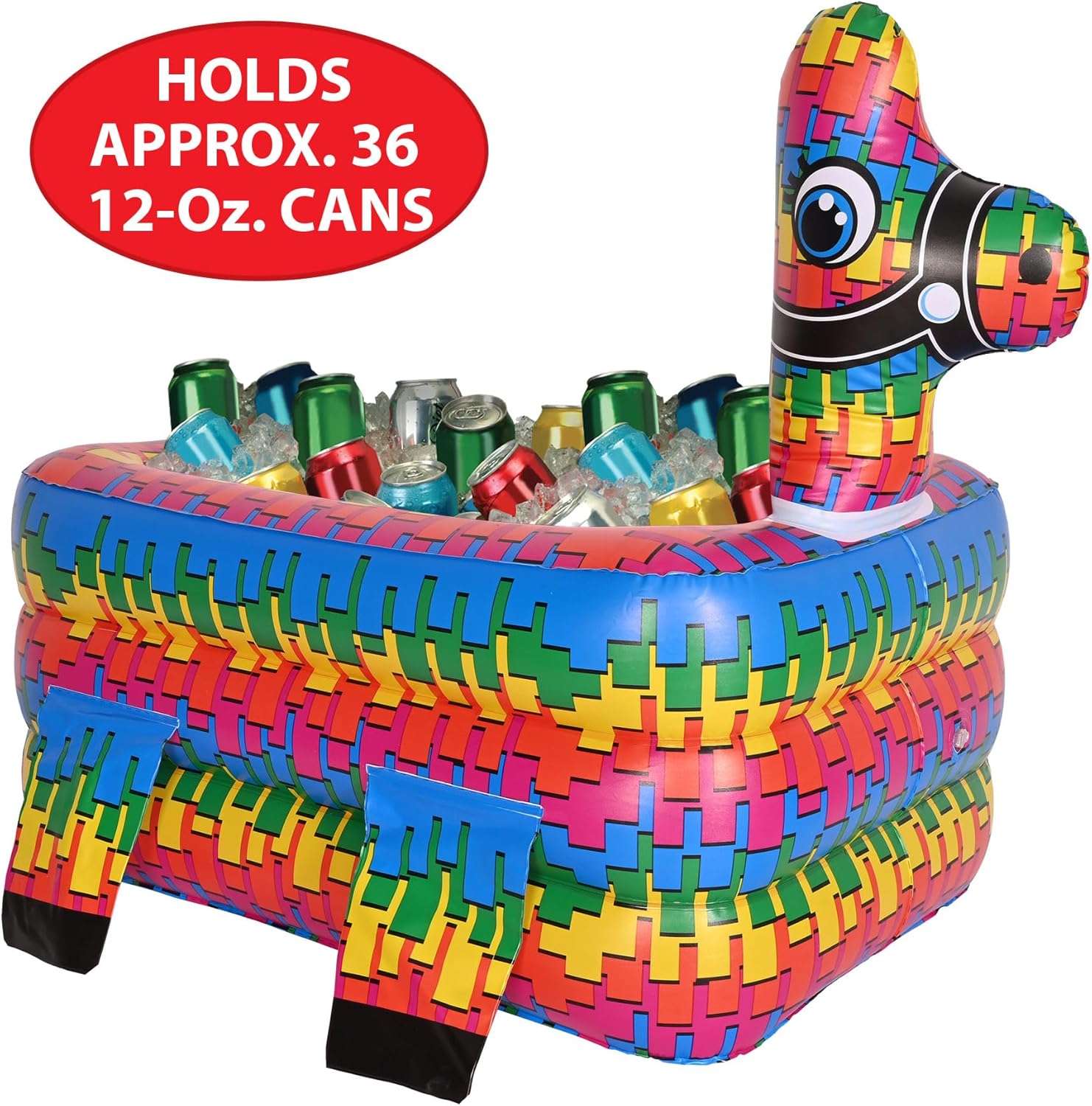 Beistle Enfriador inflable de piñata mexicana de 27.5 x 21.5 pulgadas para decoraciones de fiesta, suministros de fiesta de Cinco de Mayo, capacidad