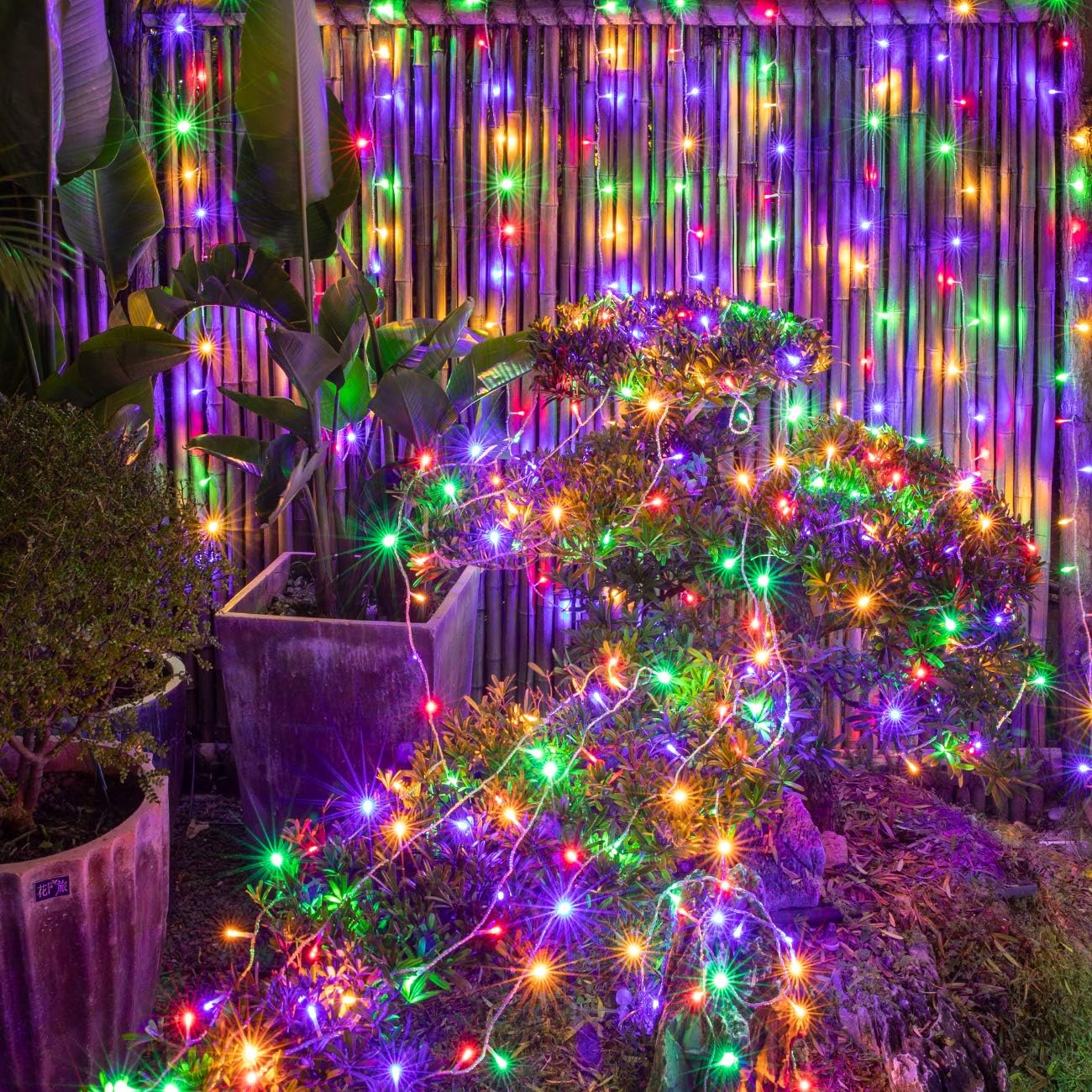 AWQ Guirnalda de luces LED de 66 pies para interiores, 200 luces LED para interiores, exteriores, bodas, cumpleaños, árbol de Navidad, decoración de