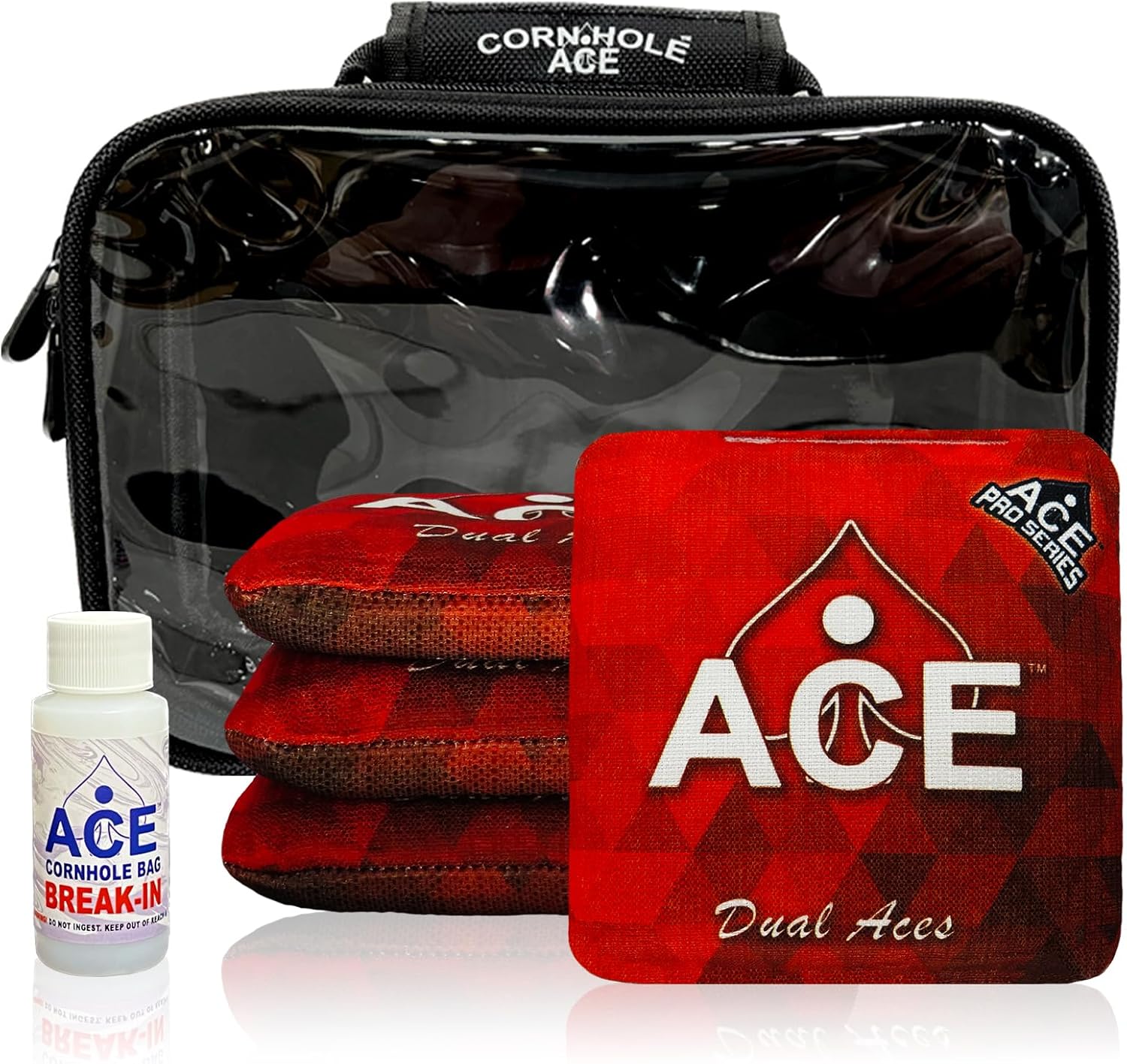 Dual Aces  ACE Pro Bolsas de Cornhole + Kits PRO  Doble cara Slick Slicker Slicker para todo tipo de clima  Bolsa opcional para romper y llevar