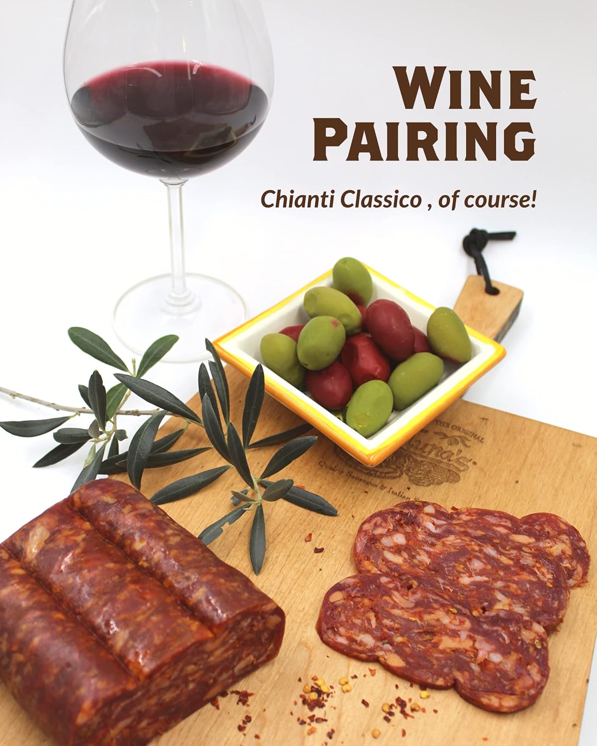 Fortuna’s Calabrese Spianata Salame – Salame picante, sin gluten, sin nitratos y 100% natural, fabricado en EE. UU., Salame curado en seco de 16