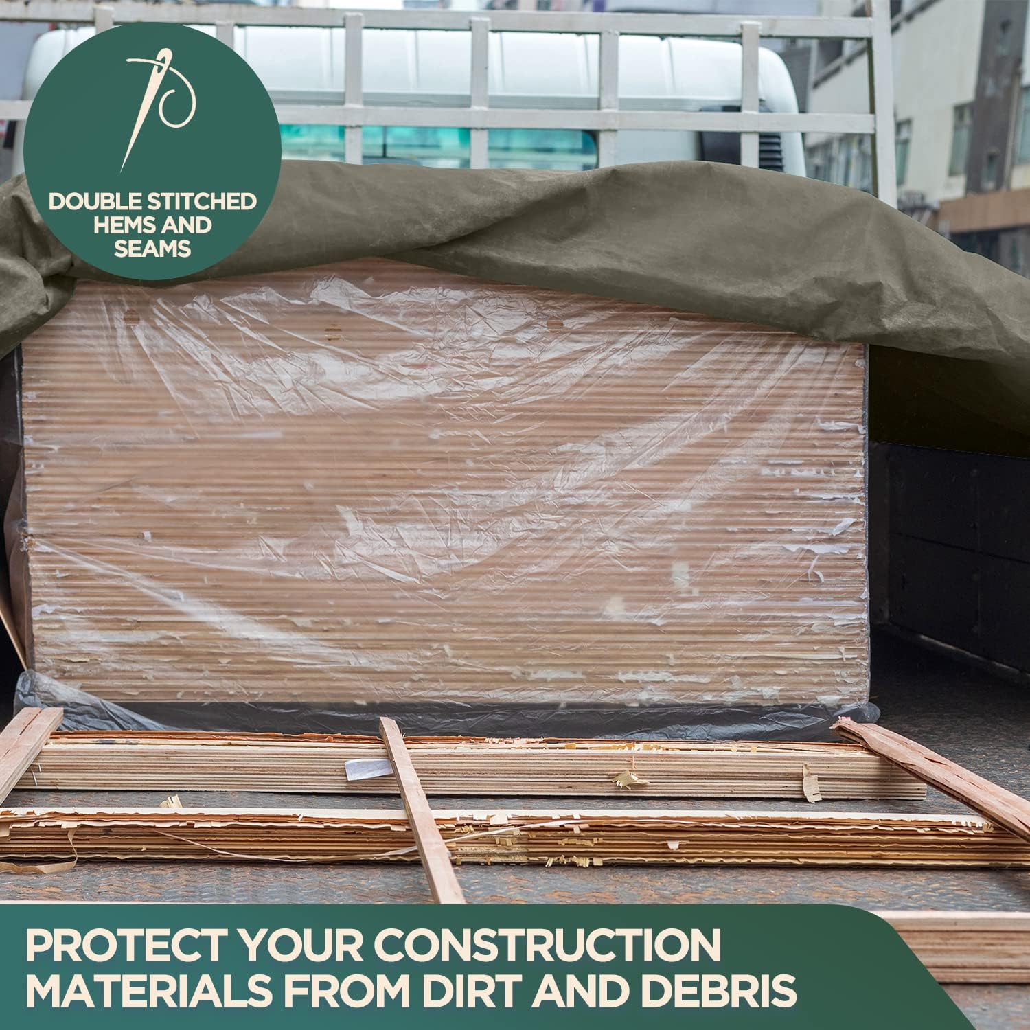 CCS CHICAGO CANVAS & SUPPLY – Lona impermeable resistente, extraduradera, para varios usos, funda de lona de campamento con ojales inoxidables para