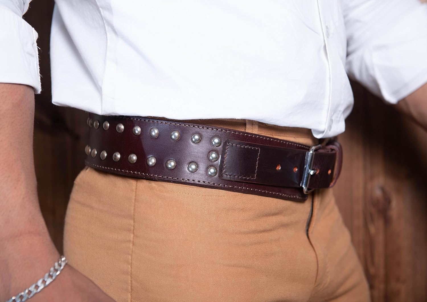 Hulara Cinturón de transporte oculto de cuero genuino cinturón cónico Ranger cinturón para pistola, cinturón táctico vaquero para hombre, cinturón