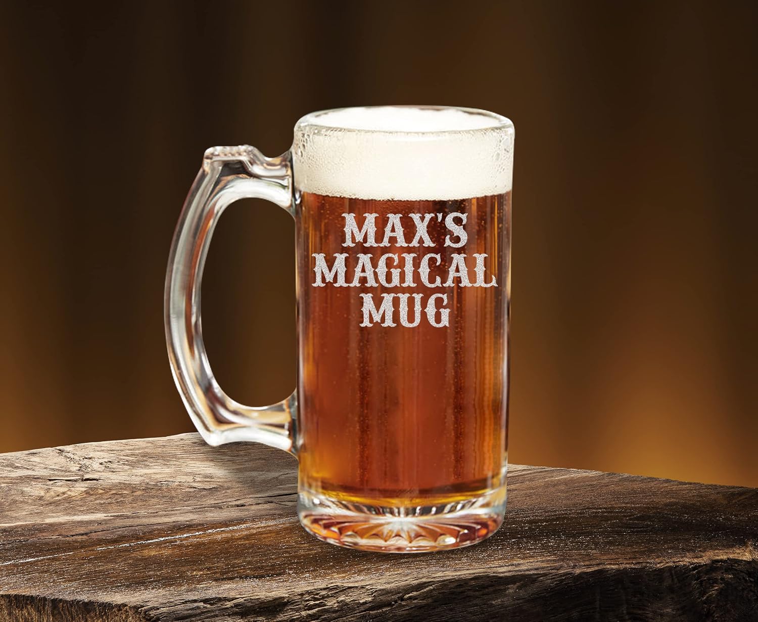 TEEAMORE Tazas de cerveza personalizadas para añadir tu texto, vaso de cerveza grabado, cumpleaños, aniversario, boda, inauguración de la casa (12