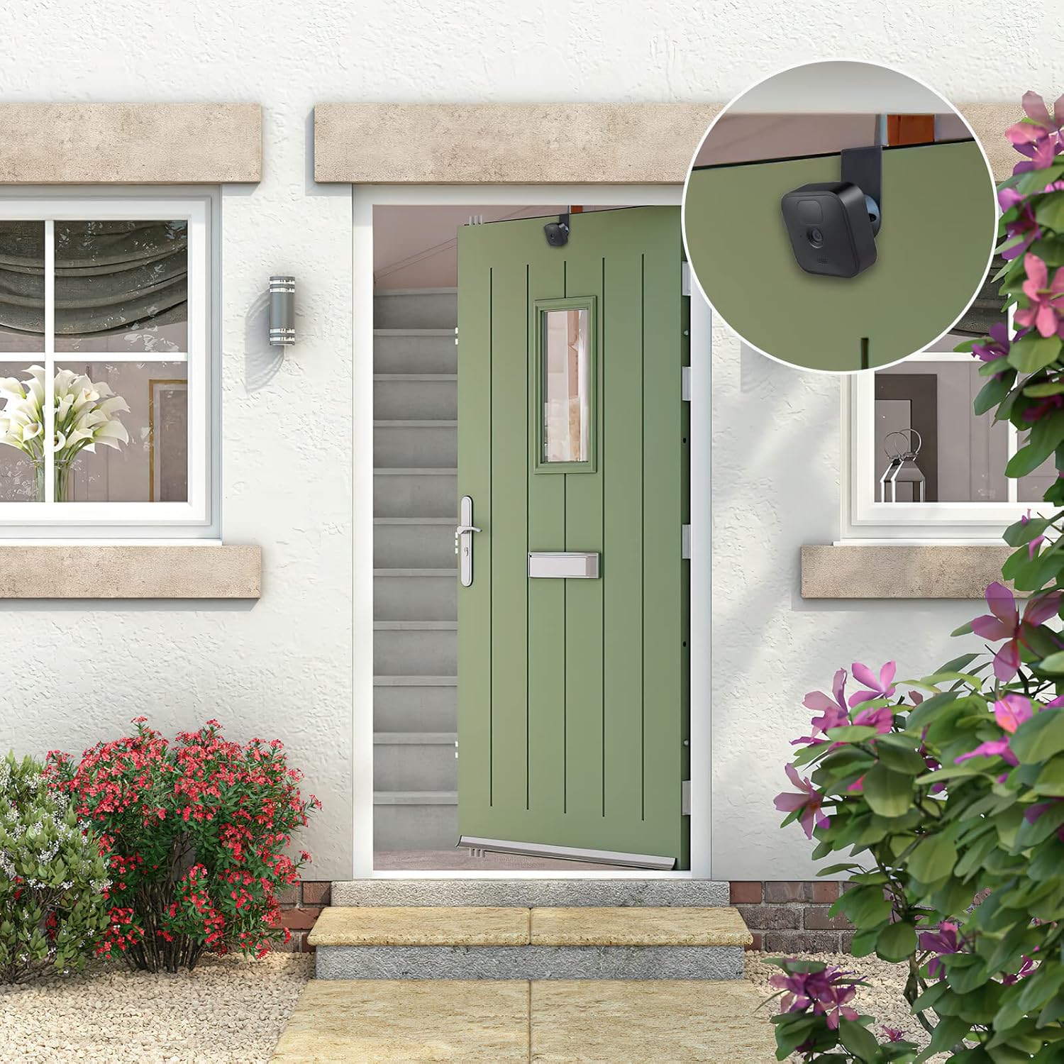 Soporte de puertacanalón para cámara Blink interiorexterior (43 generación) y cámara Blink XT2XT, accesorios de montaje de cámara de seguridad Blink