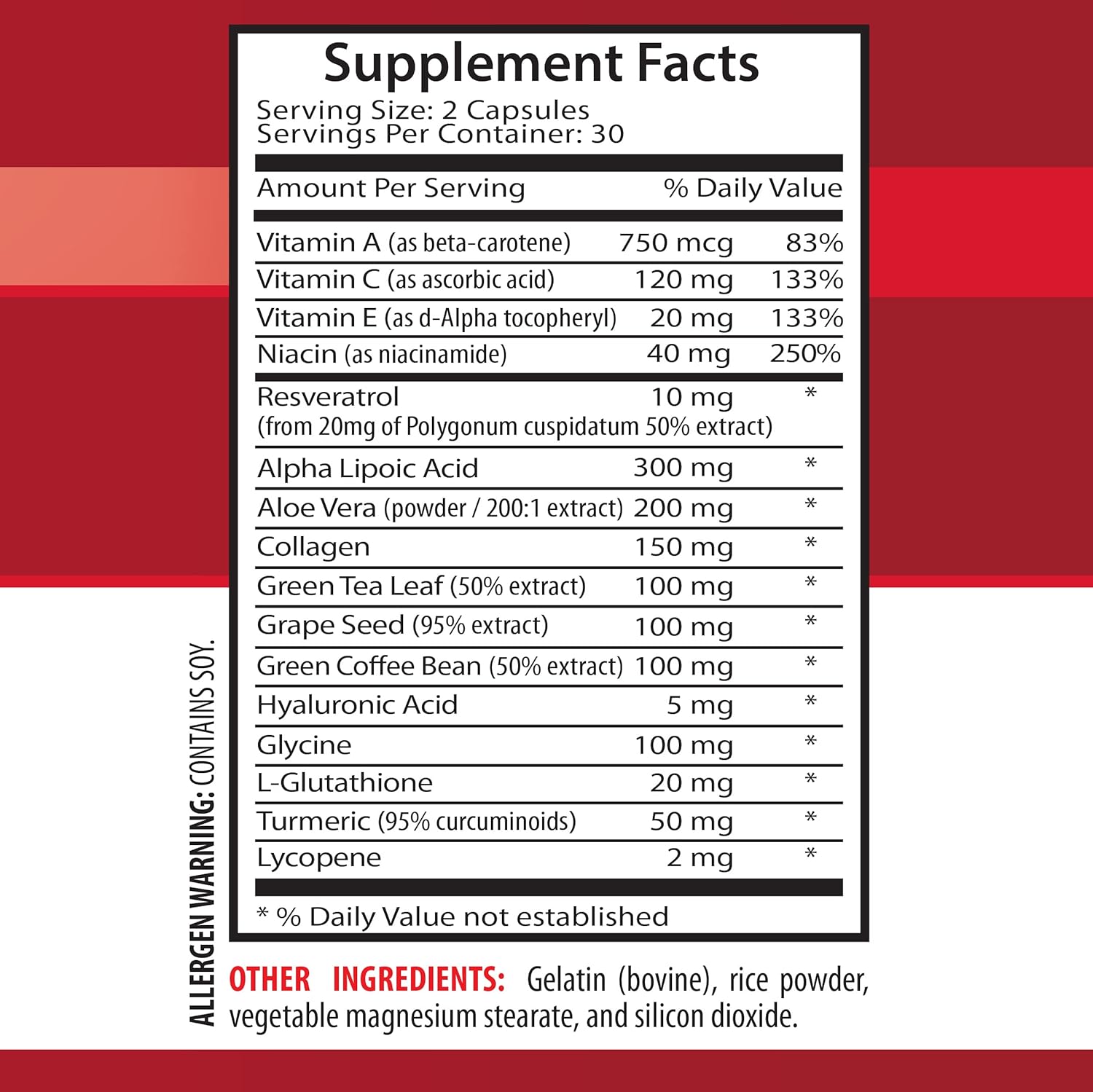Cápsulas antiarrugas para la cara – COMPLEJO ANTIARRUGAS – Minerales para la piel, Suplemento antienvejecimiento, colágeno de vitamina E, suero