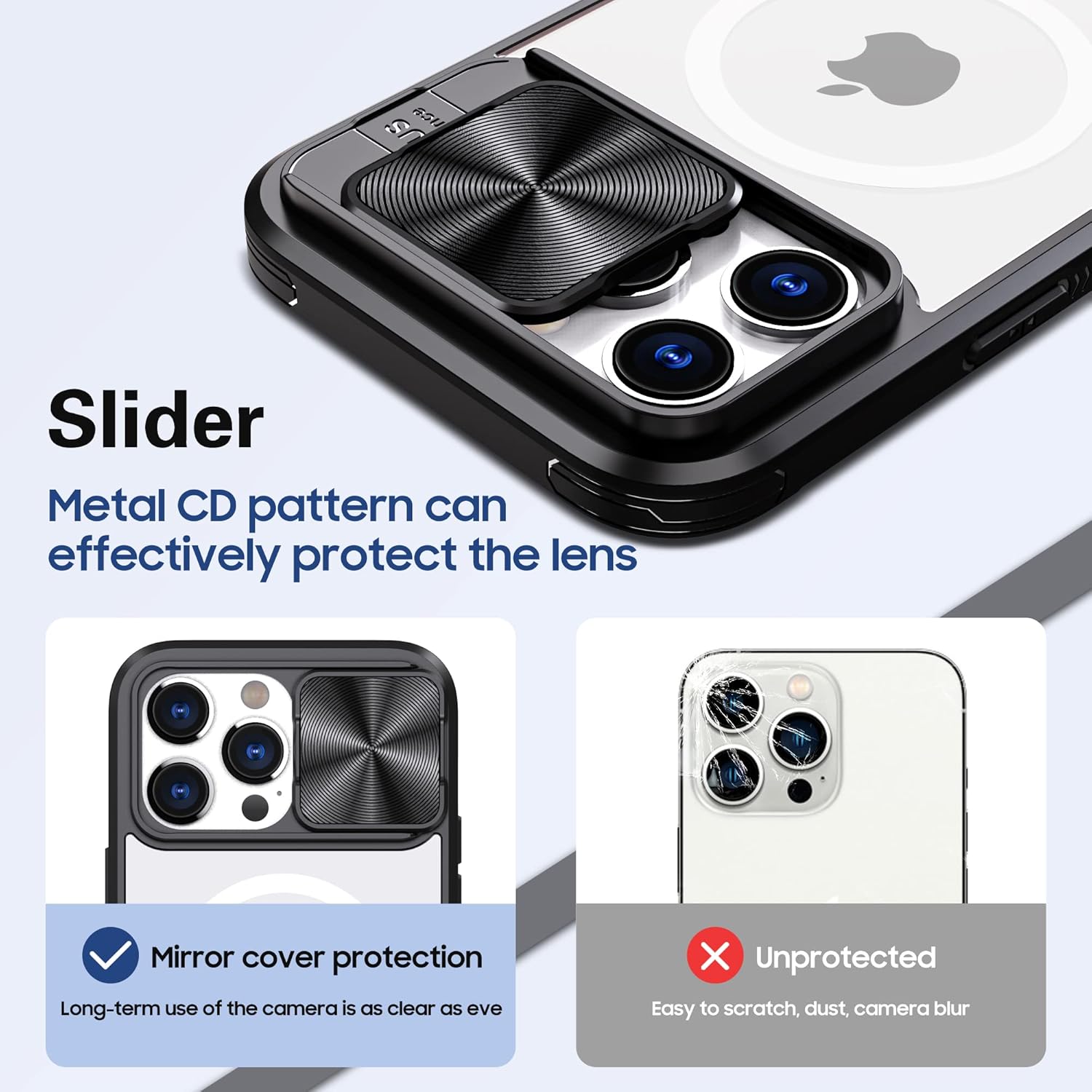 Cyberowl Funda para iPhone 11 de 6.1 pulgadas, compatible con Magsafe con cubierta de cámara, protección de grado militar, resistente a los golpes,