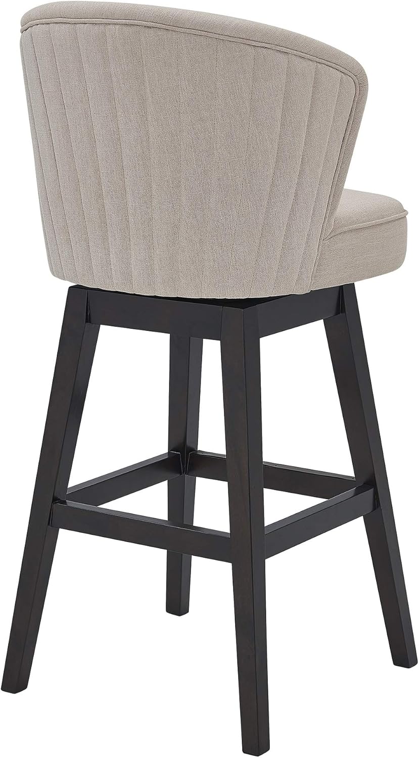 Armen Living Brandy – Taburete giratorio de madera