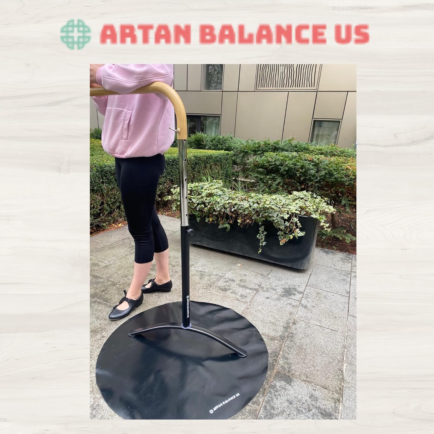 Barra de ballet portátil para el hogar o estudio, barra ajustable de altura para estiramiento, pilates, baile o entrenamientos activos, barra