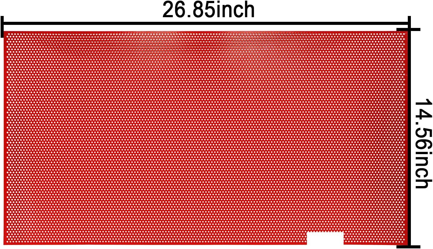 Wrangler – Deflector de malla para rejilla frontal color rojo compatible con Jeep JK Wrangler 2007-2018