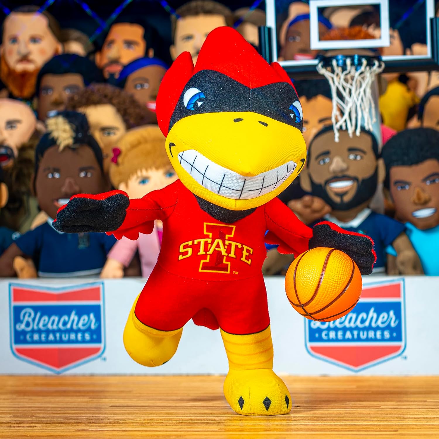Bleacher Creatures Iowa State Cyclones Cy The Cardinal – Figura de peluche de mascota de 10 pulgadas, una mascota para jugar o exhibir