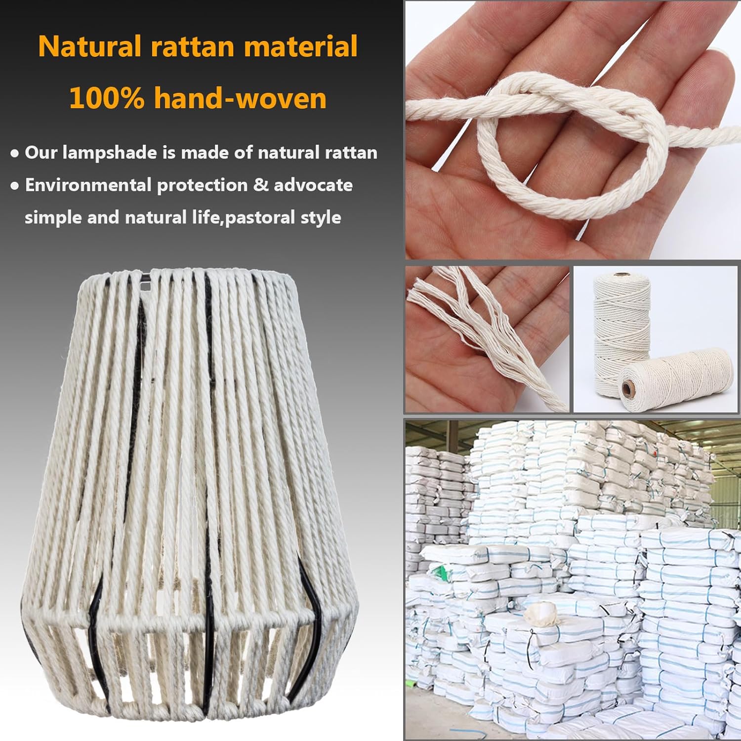 3 pantallas de lámpara bohemias de ratán tejido, pantalla colgante de ratán de 6.5 pulgadas, pantallas de repuesto pequeñas para lámpara colgante,