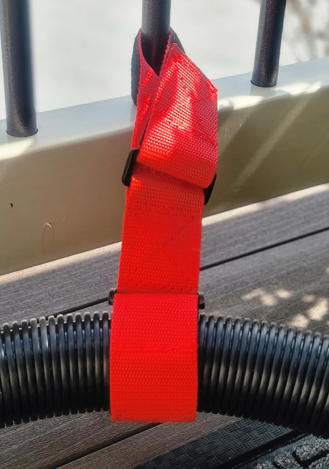 StrapIT-H – Nueva correa de manguera (Red Devil) para limpieza de alfombras sostiene mangueras de vacío de 1.5, 2 y 2.5 pulgadas y manguera de