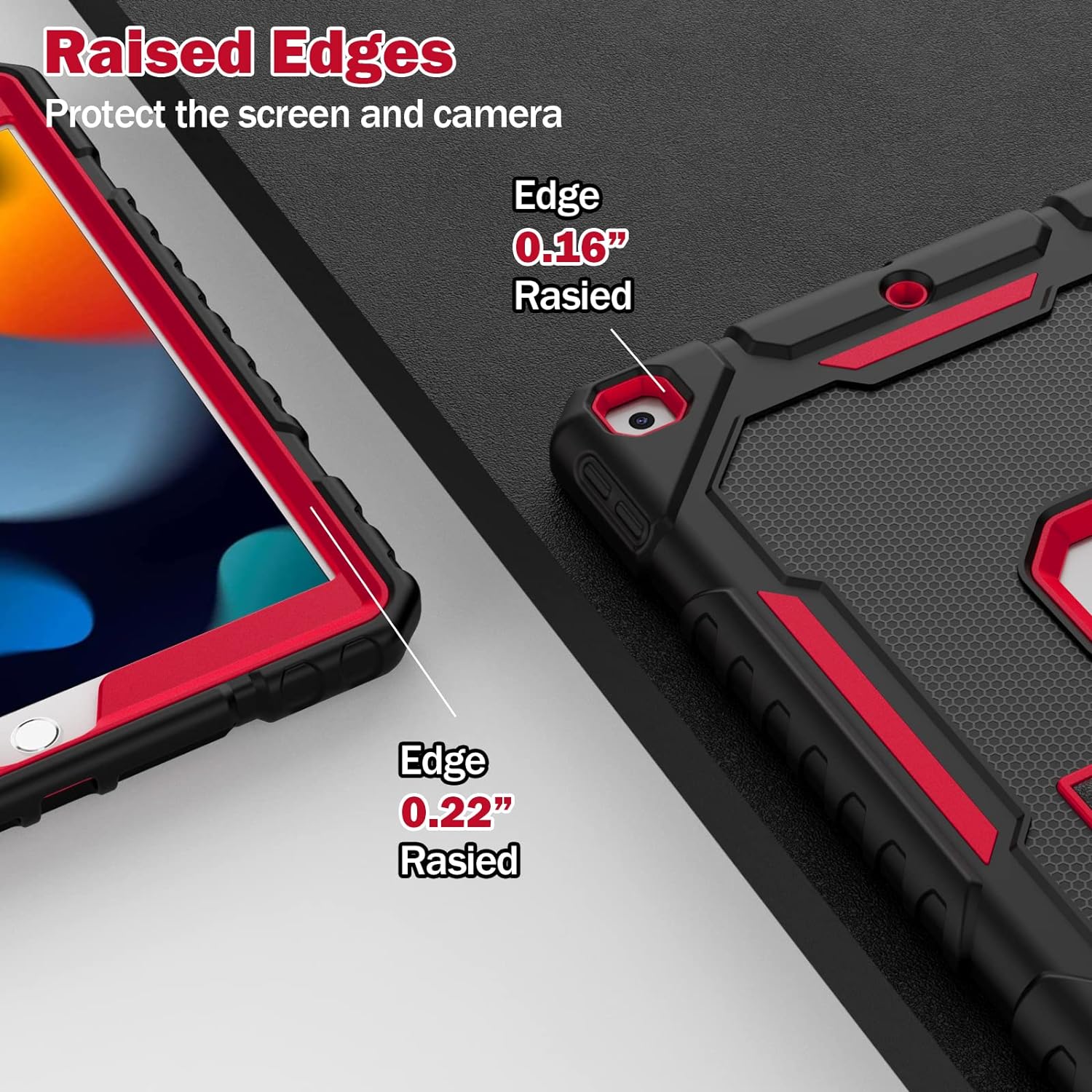 Funda para iPad de 987 generación 202120202019 (10.2 pulgadas), resistente grado militar, a prueba de golpes, resistente, funda protectora de 10.2