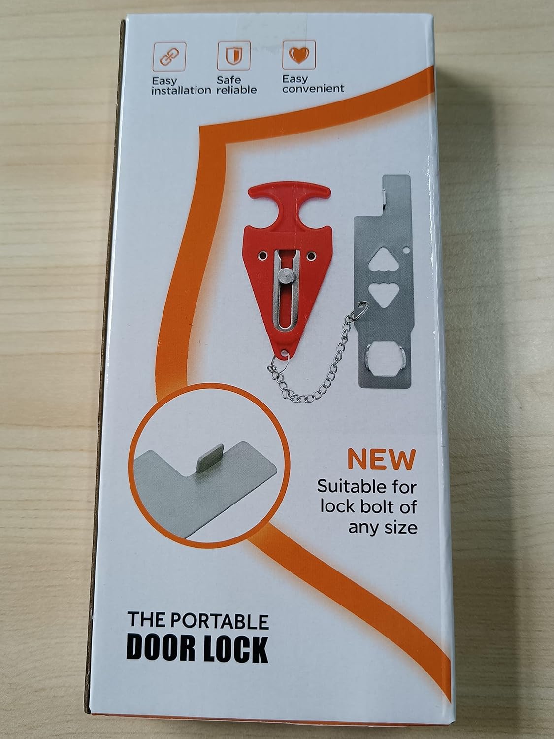 Cerradura de puerta portátil Cerradura de viaje con bolsa de almacenamiento evita el acceso no autorizado Seguridad antirrobo y privacidad Air BNB