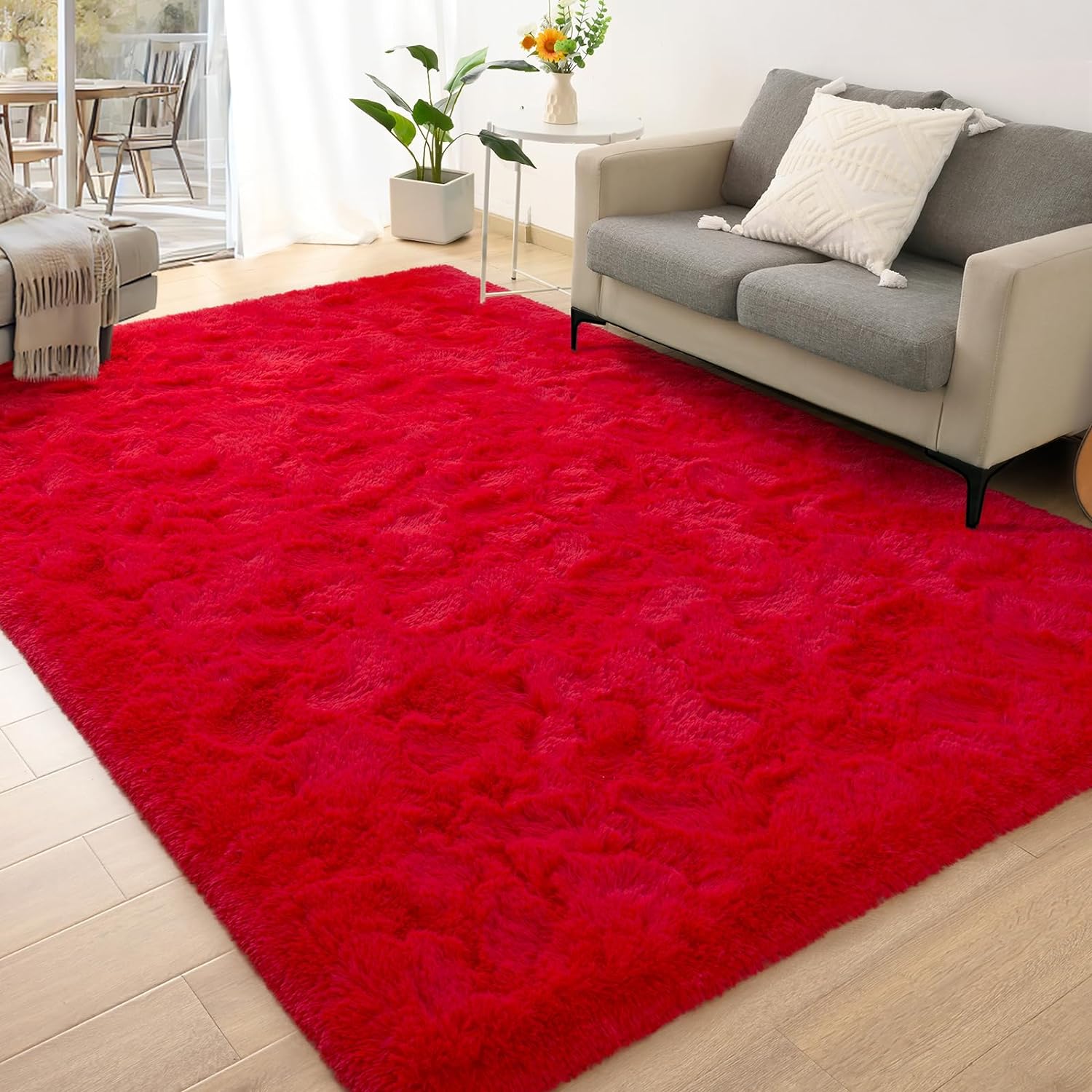 AROGAN – Alfombra suave y esponjosa moderna para dormitorio, sala de estar, lindas y cómodas para habitación de bebé, hecha de terciopelo de lujo,