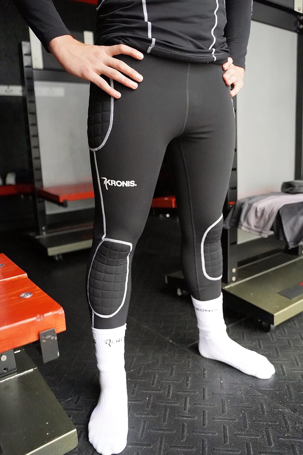 Equipo profesional de prevención de lesionesprotección de porteros  BlancoNegro Talla XXS – XL Adulto y juvenilDiseñado con relleno para una máxima