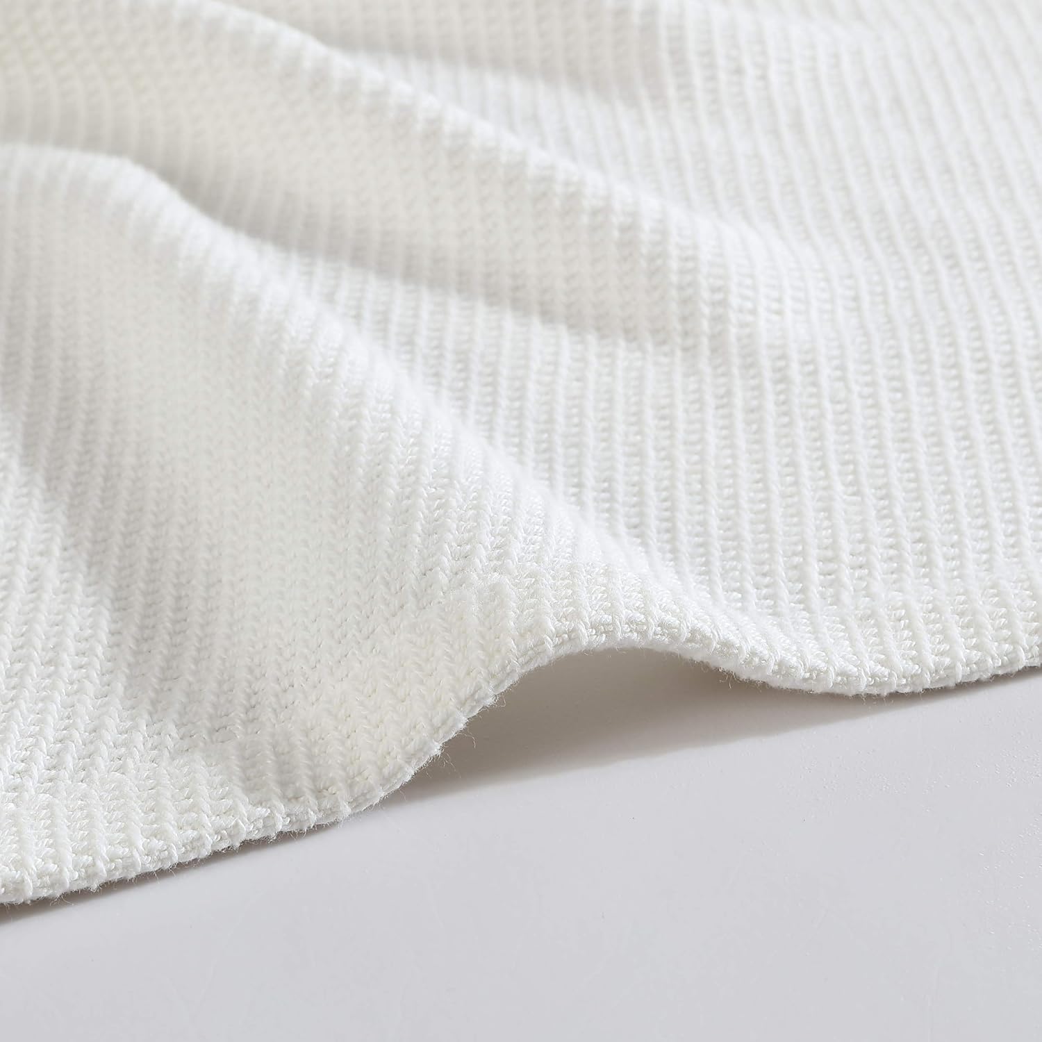 Eddie Bauer – Manta Queen, ropa de cama acogedora de algodón, decoración del hogar para todas las estaciones (Windy Ridge White, Queen)