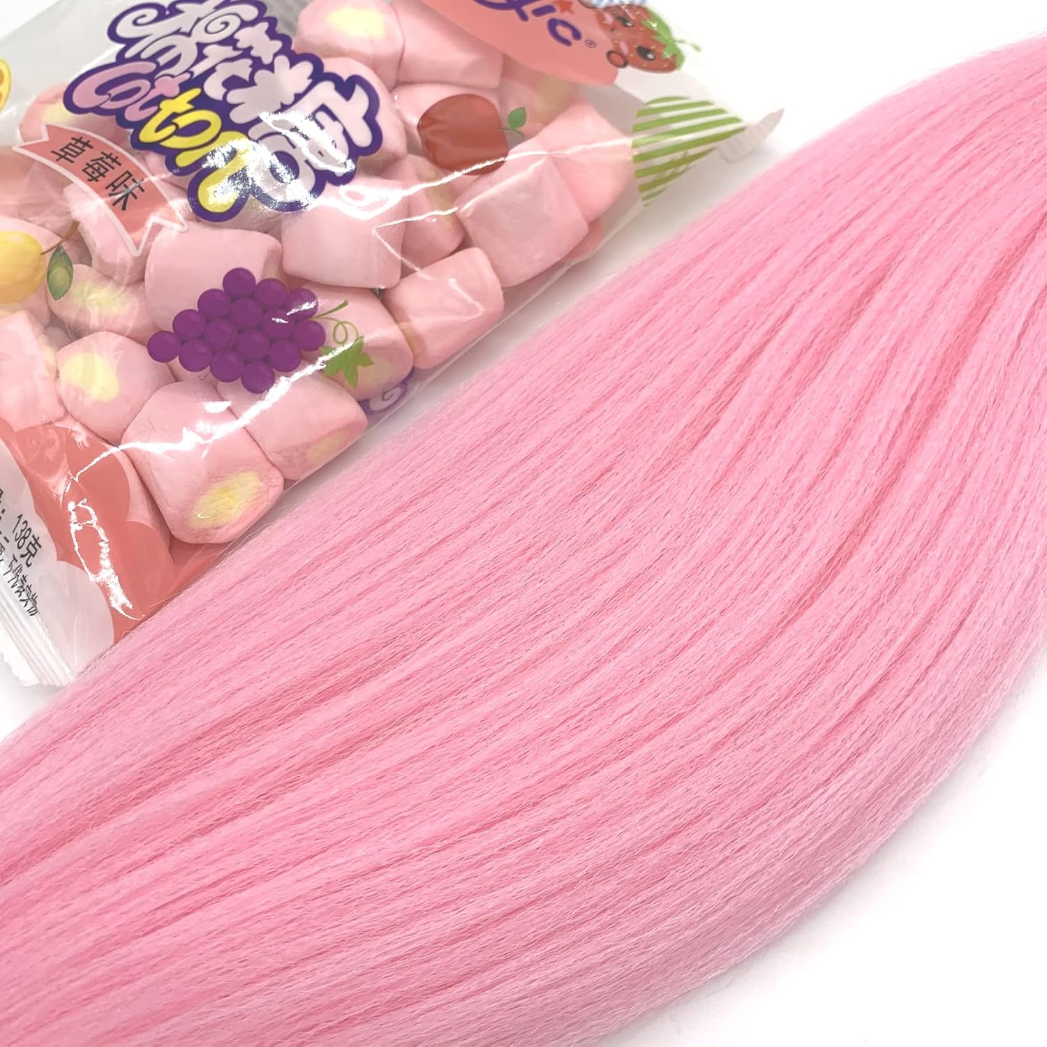 Gozill Cabello trenzado rosa preestirado caja trenzas Kanekalon pelo humano 30 pulgadas