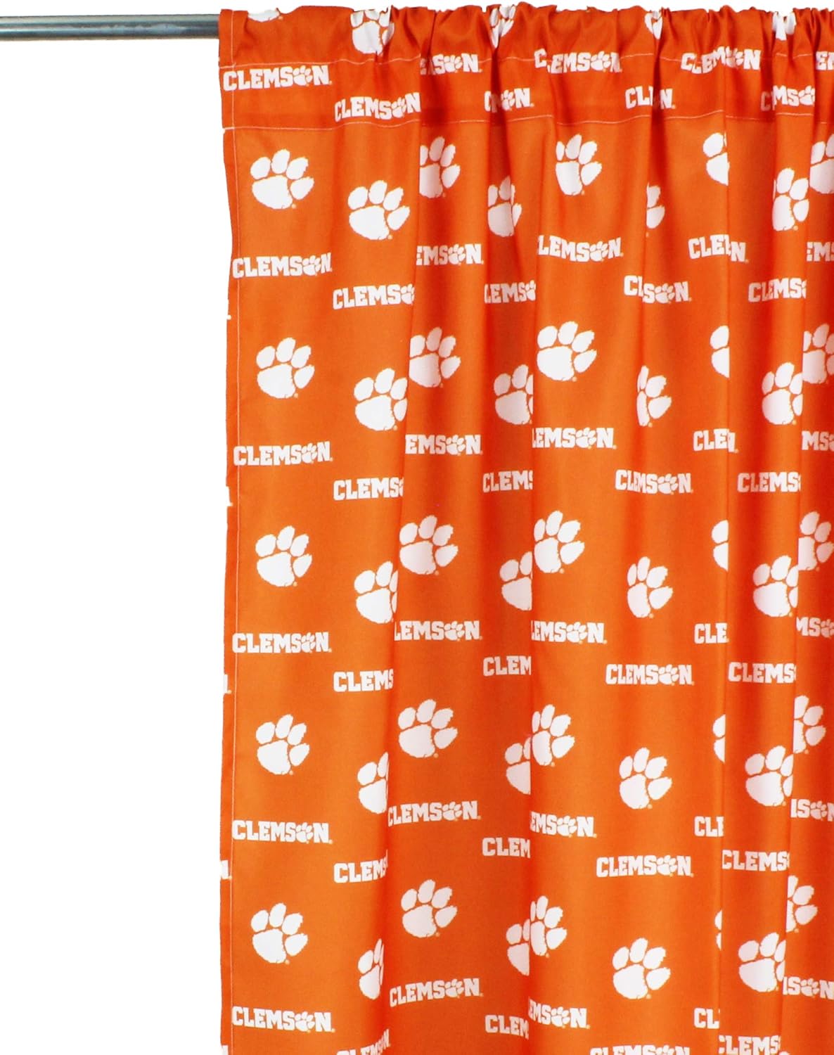 College Covers Everything Comfy Clemson Tigers – Juego de paneles de cortina, 2 paneles, 2 alzapaños a juego, 42 pulgadas de ancho por 63 pulgadas