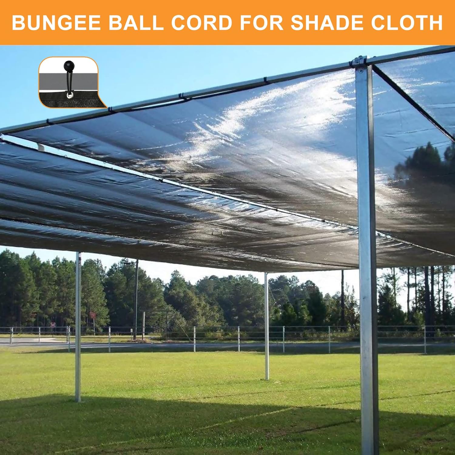 Ball Bungee Cords, Bungee Balls, Tarp Bungee with Balls, Bungee Cords Heavy Duty Outdoor and Indoor, Bungee Ball Cords for Tarp, Canopy, Tent,
