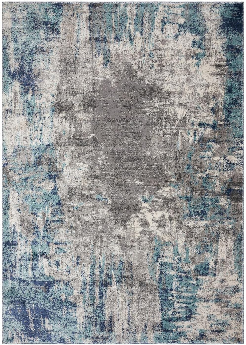 7680 – Alfombra abstracta moderna, tamaño grande