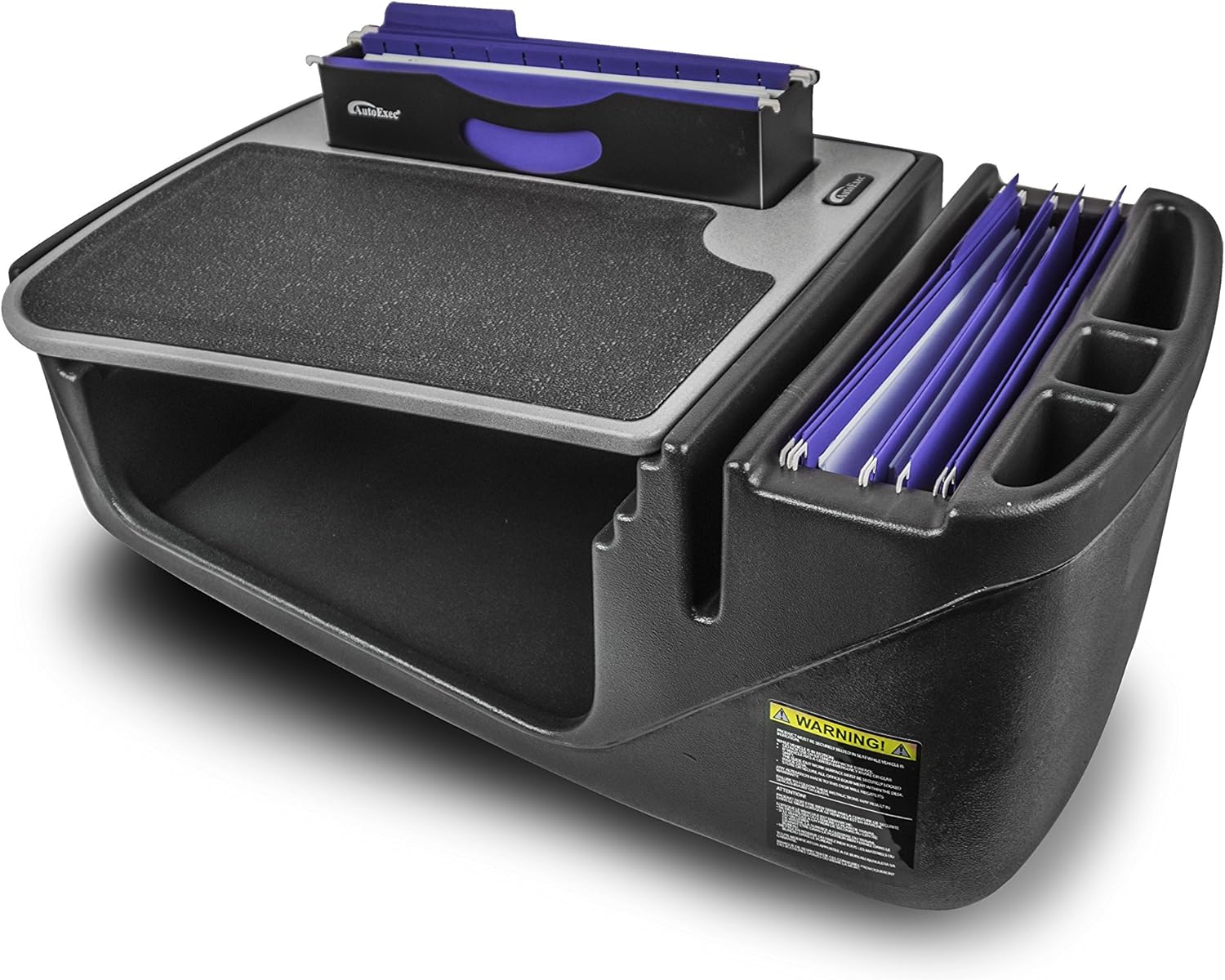 Escritorio AutoExec Efficiency FileMaster para automóvil, con soporte para teléfono