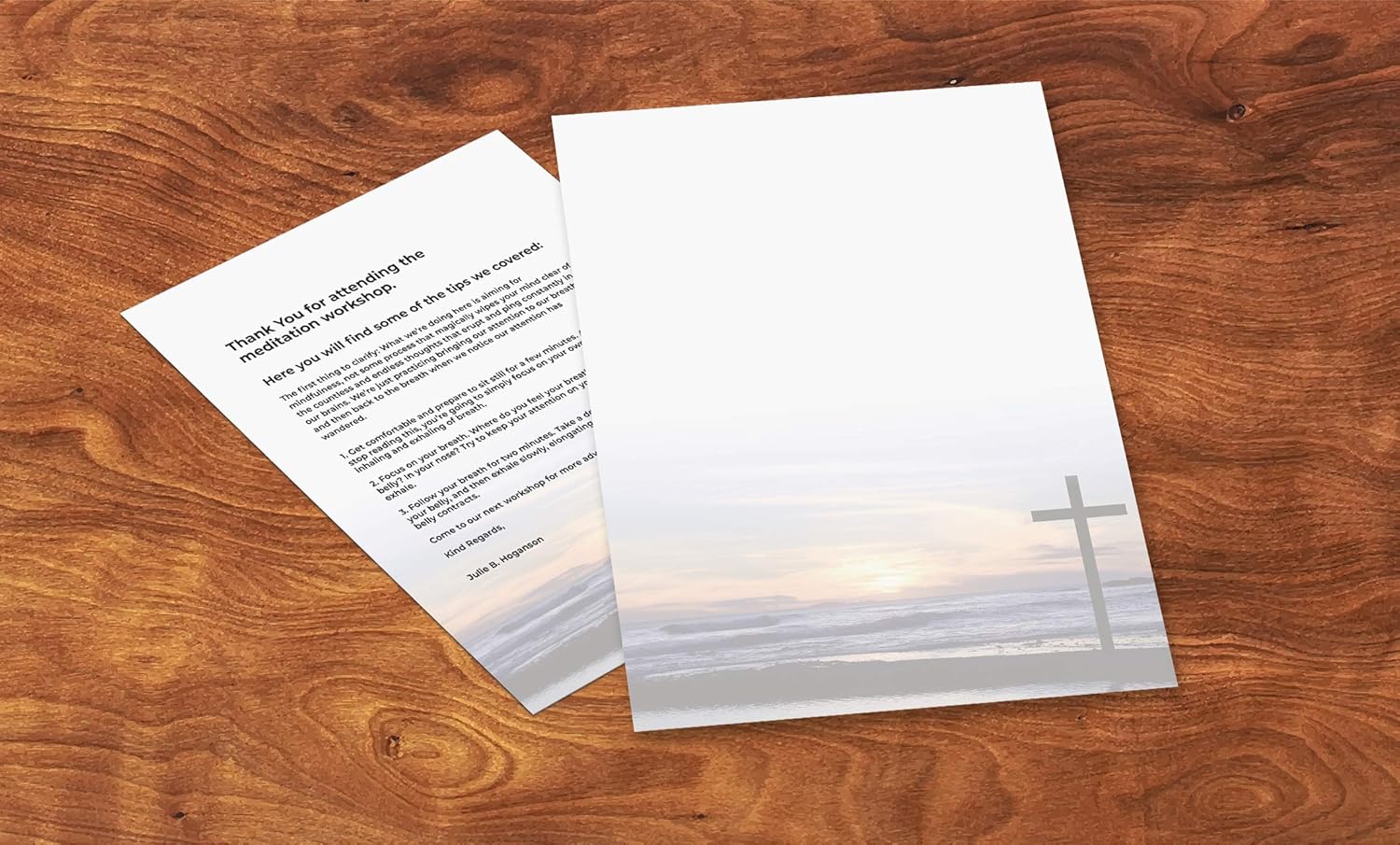 Papelería religiosa escénica – Paquete de 48