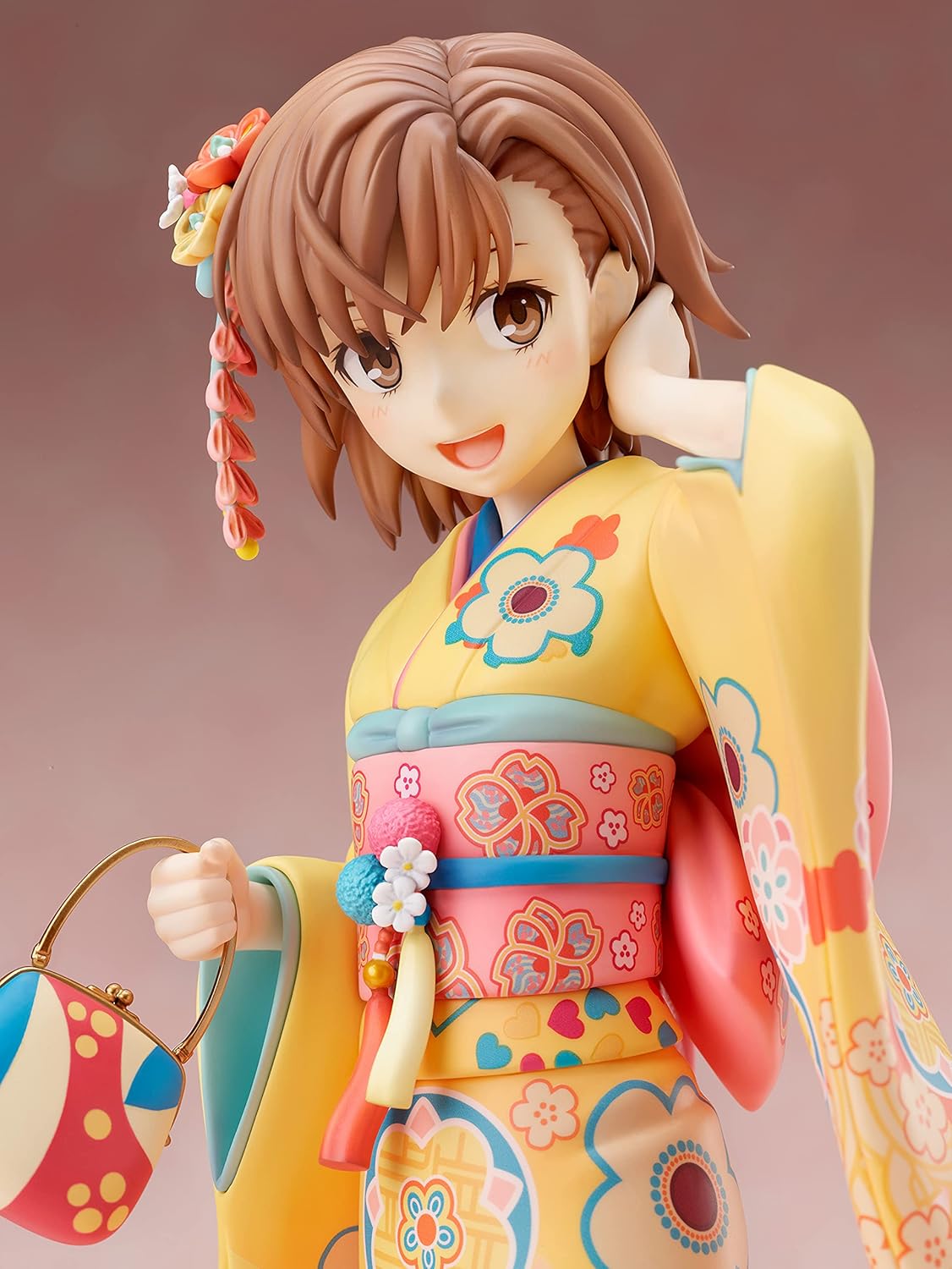Furyu A Certain Scientific Railgun T Mikoto Mikasa (Furisode Version) Figura de PVC a escala 17, multicolor, 8 pulgadas