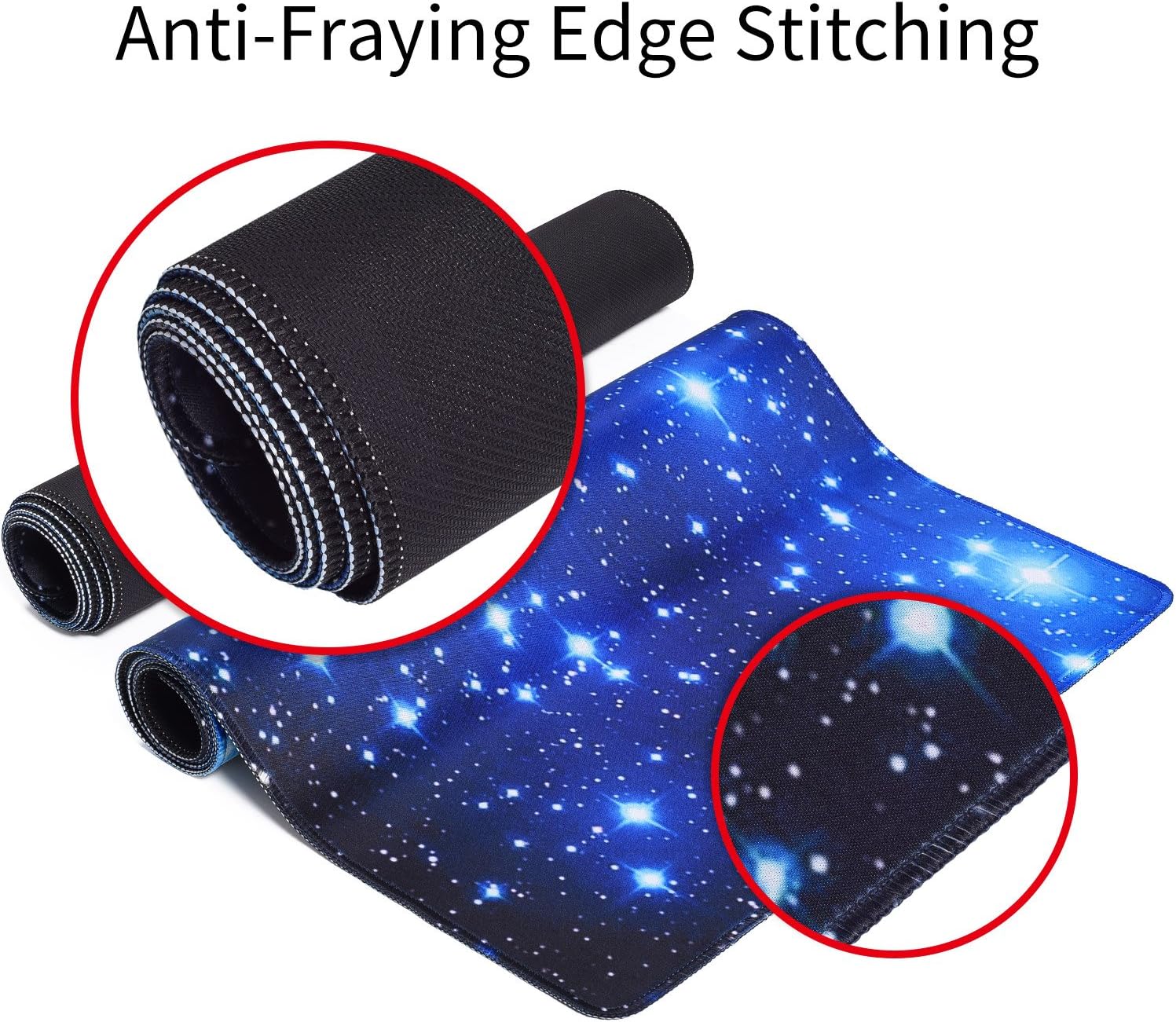 iKammo – Tapete para mouse para videojuegos, tapete de escritorio extendida, base de hule antideslizante con bordes cosidos. xxL 008-XXL