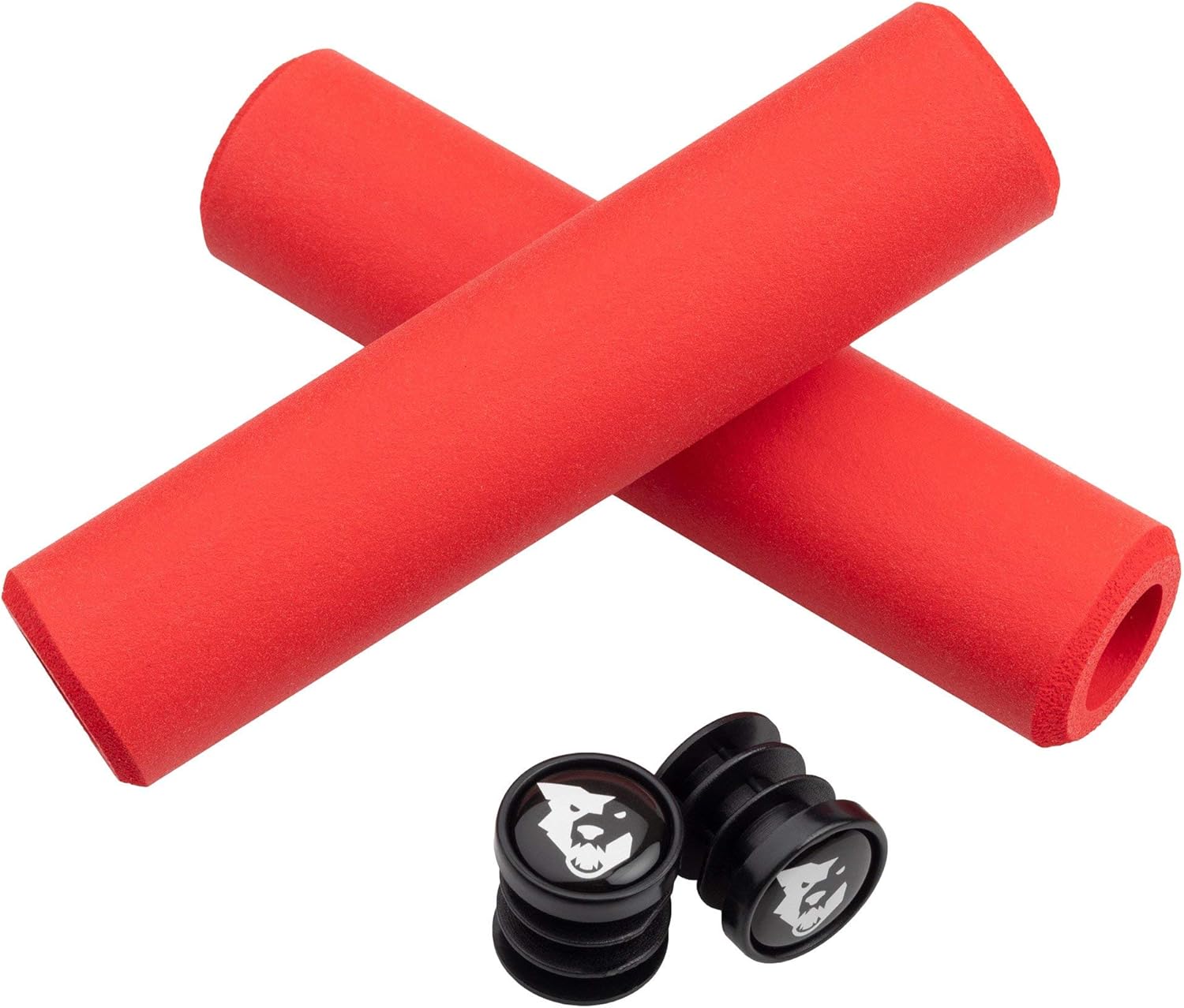 Puños de silicona para bicicleta de montaña con dientes de lobo Karv